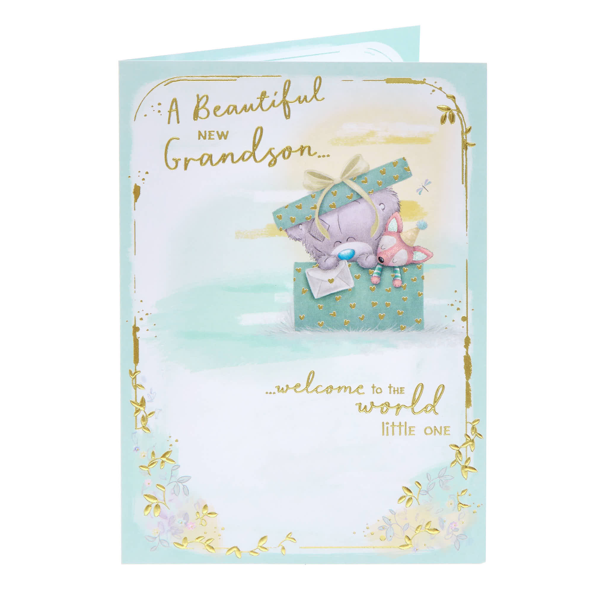 Me To You Tatty Teddy New Baby Grandson Card