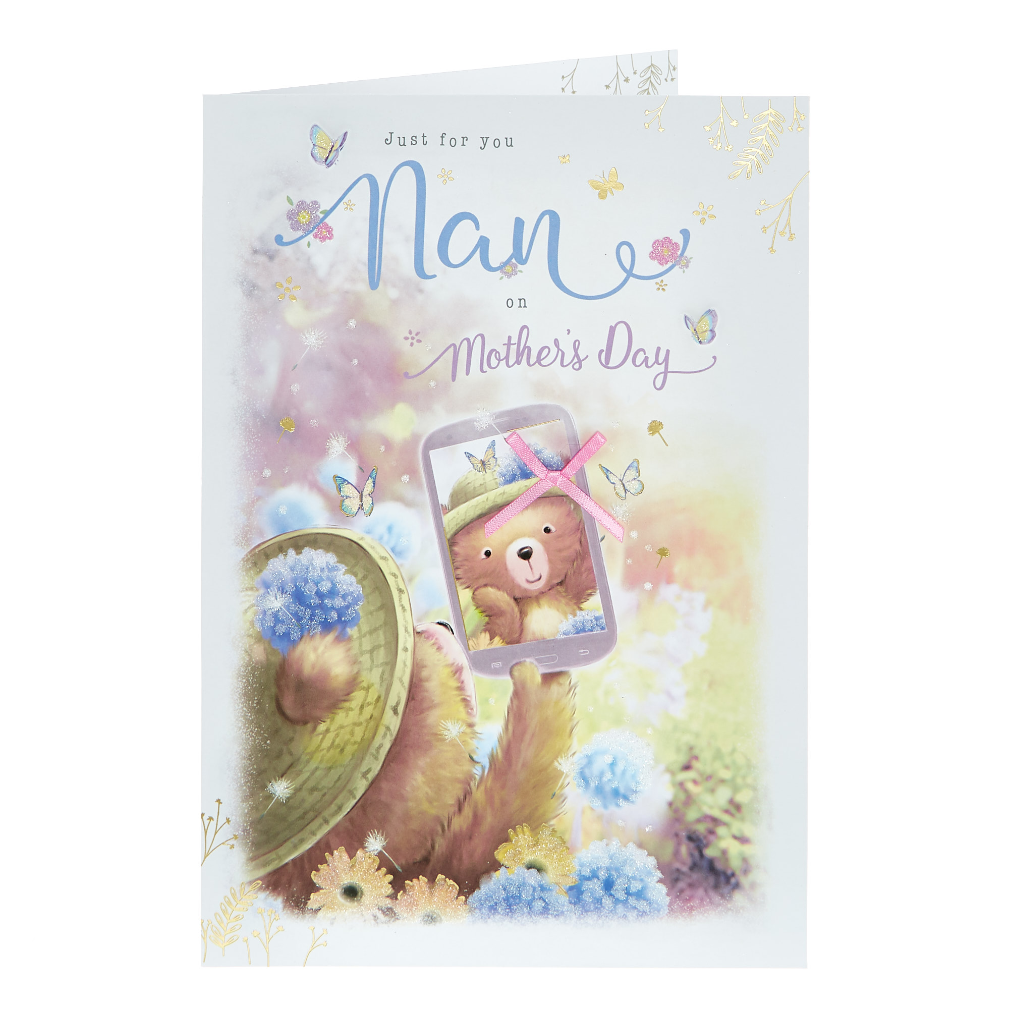 Mother's Day Card - Nan Bear Selfie