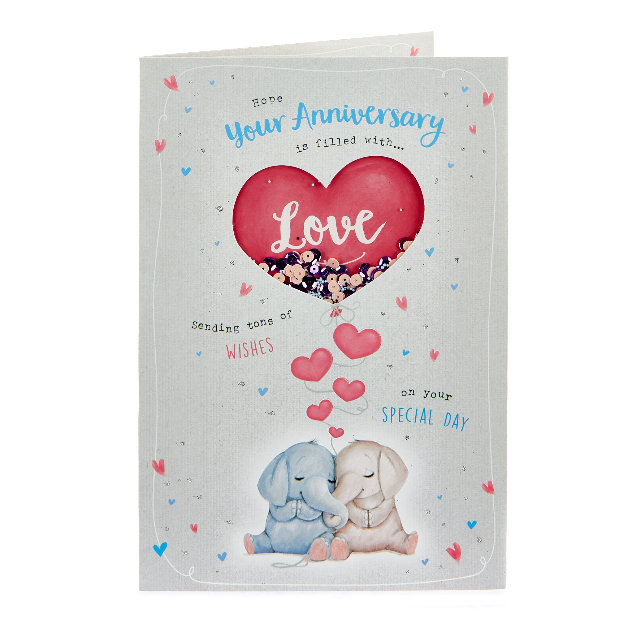 Buy Anniversary Card - Elephants In Love for GBP 1.79 | Card Factory UK