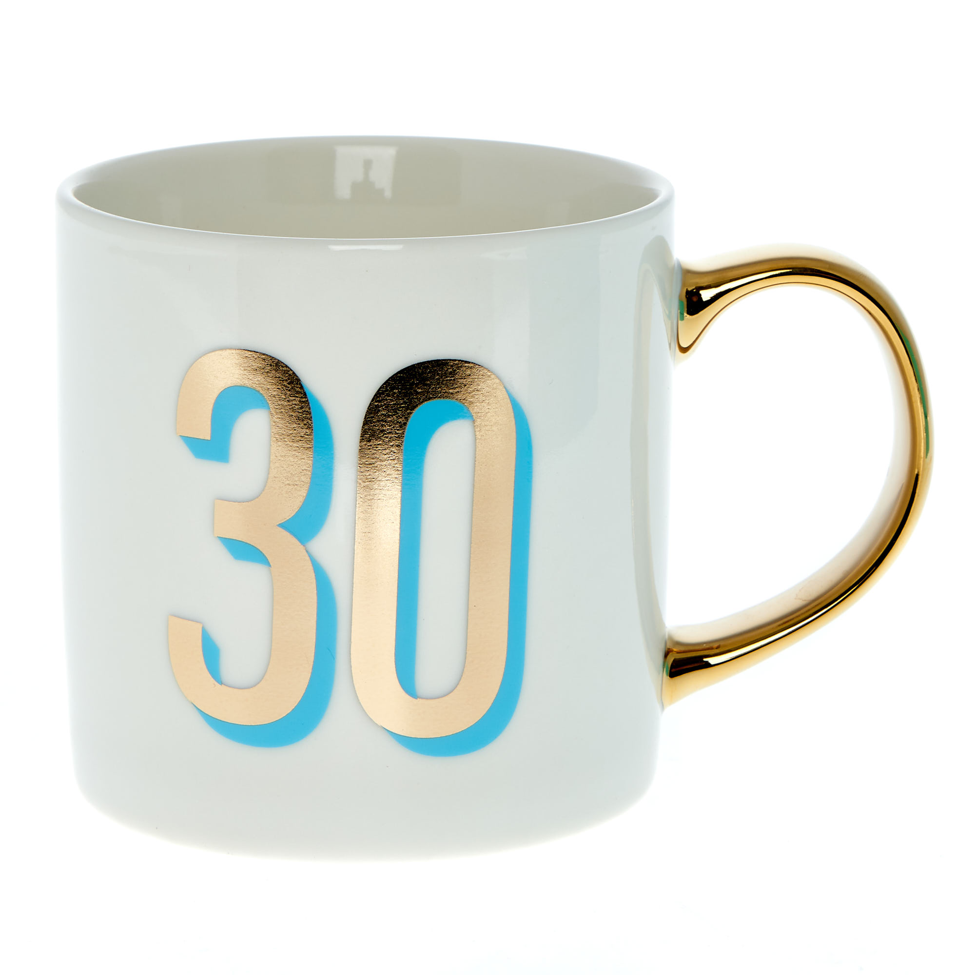 Blue & Gold 30th Birthday Mug in a Box