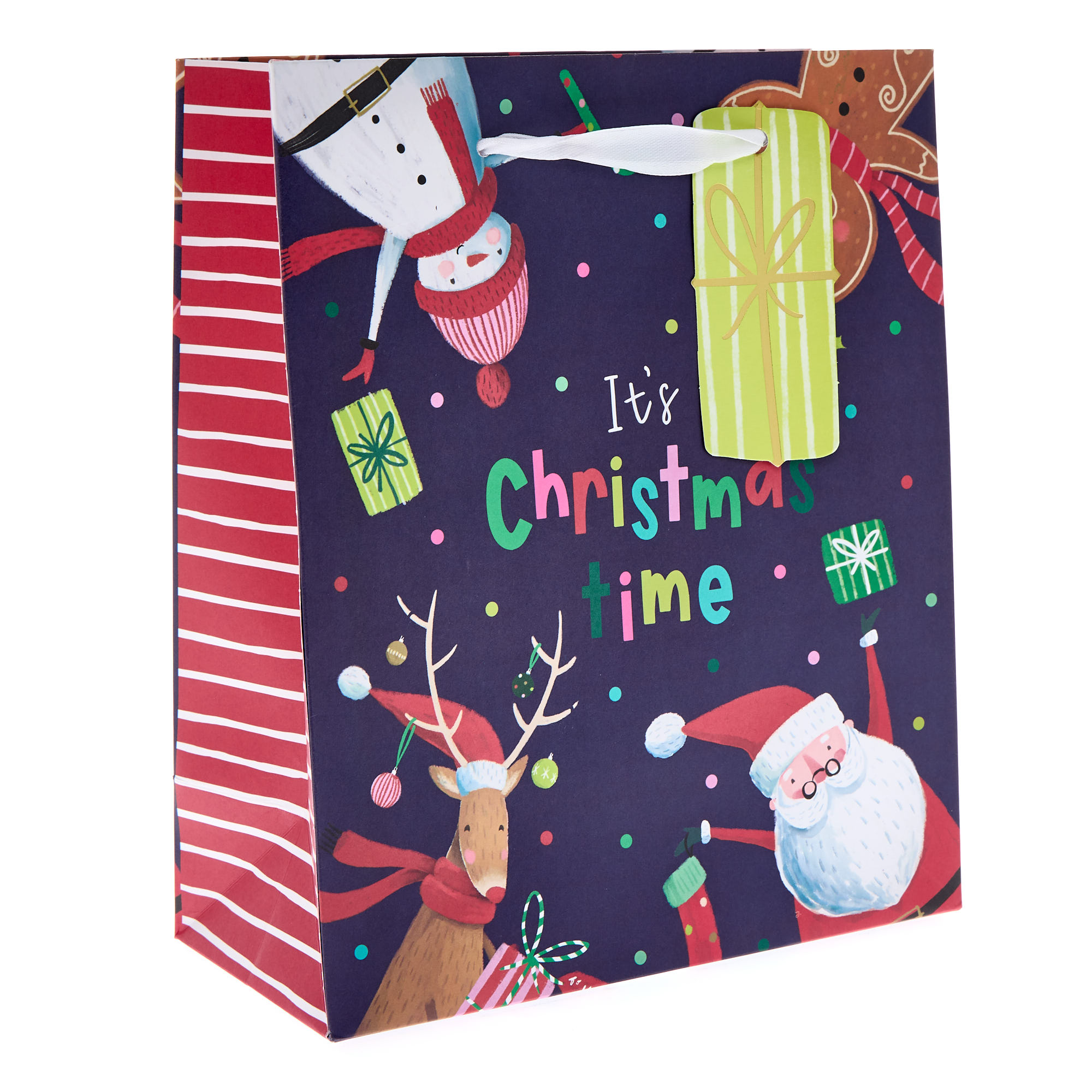 Festive Characters Medium Portrait Christmas Gift Bag