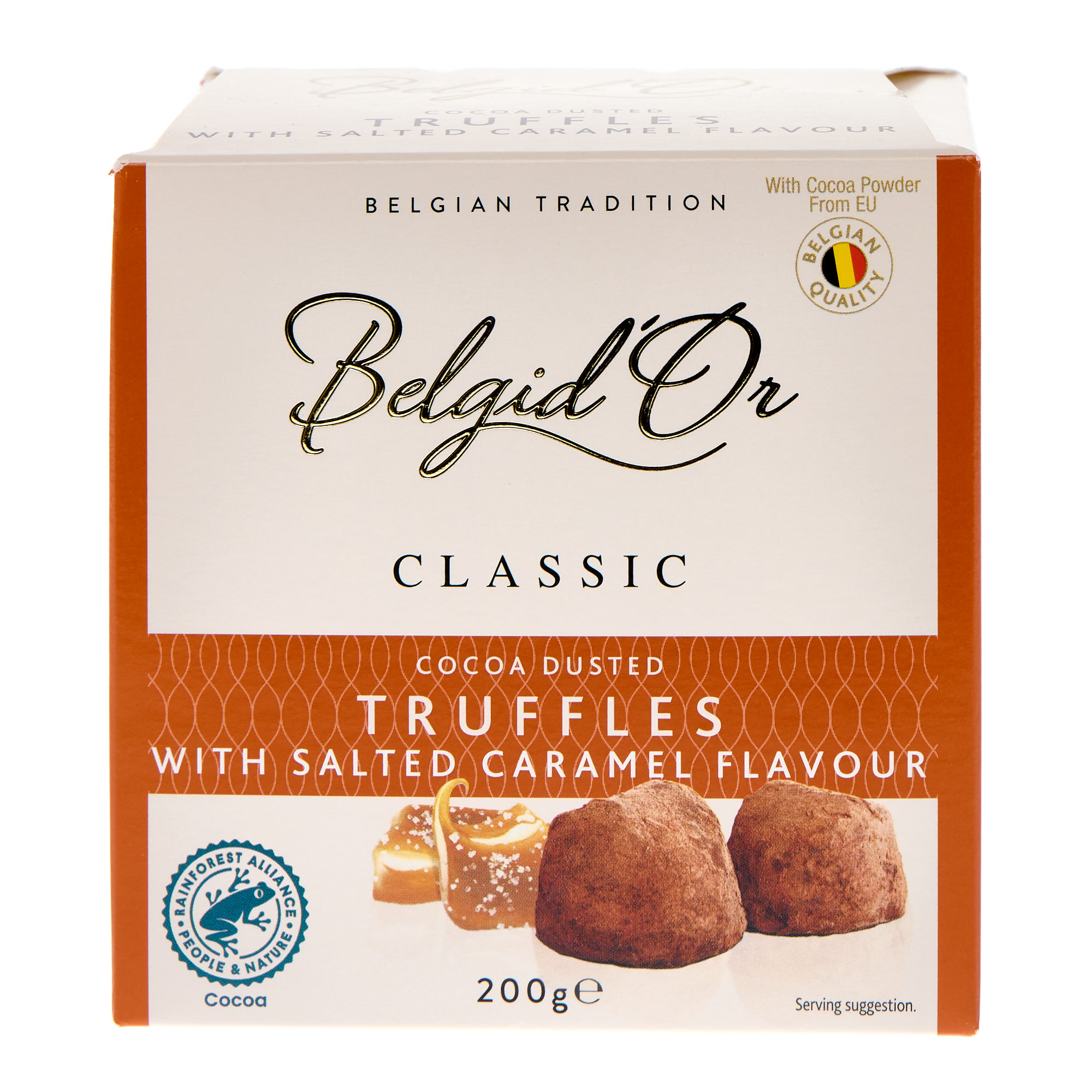 Belgid'Or Classic Cocoa Dusted Truffles With Salted Caramel Flavour