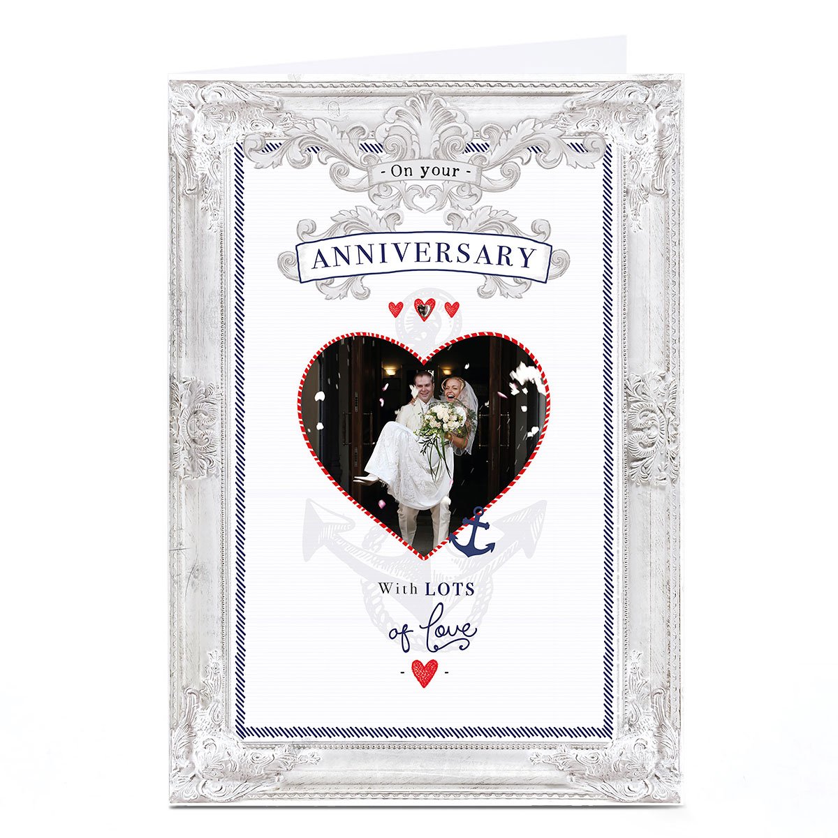 Photo Anniversary Card - Vintage Anchor