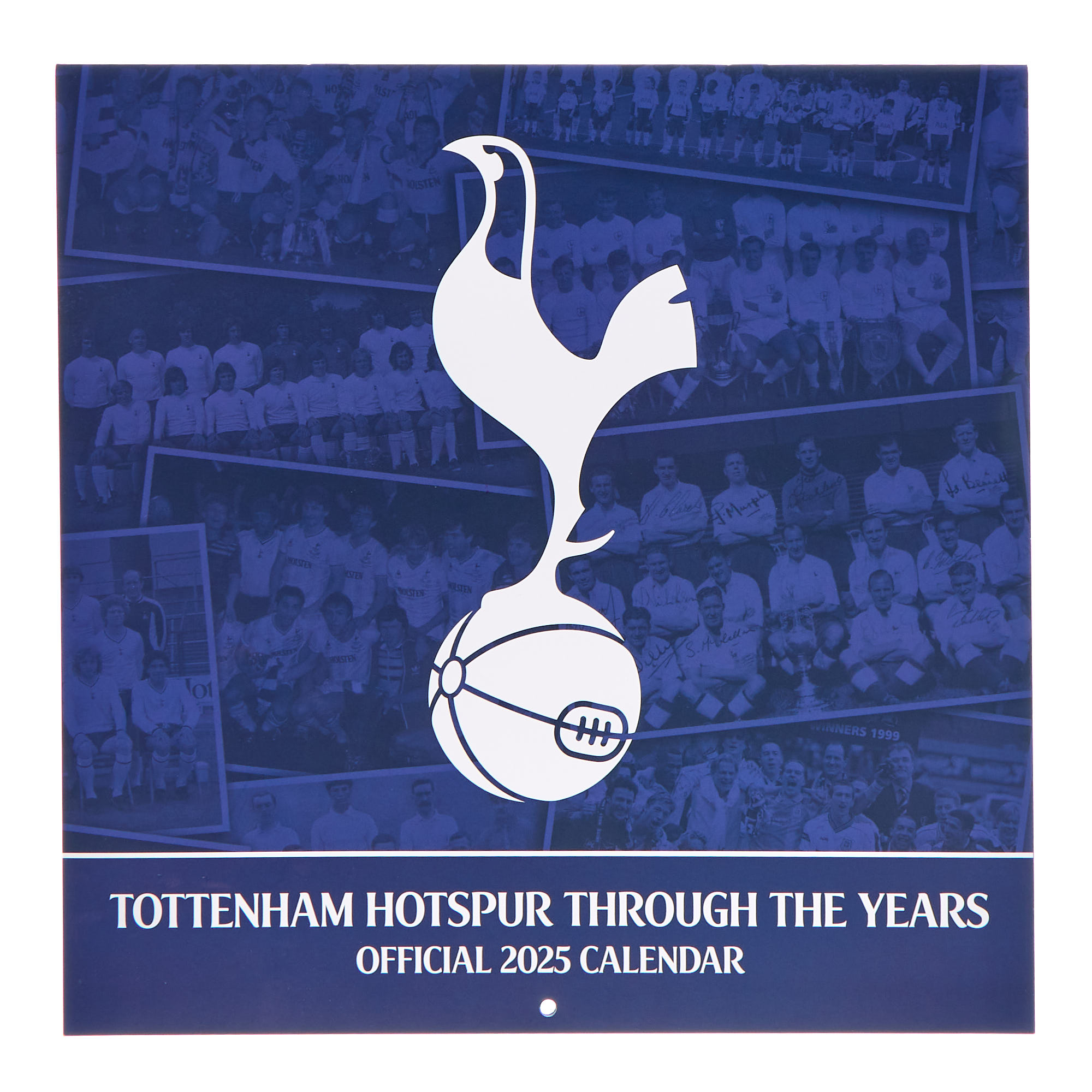 Tottenham Hotspur Through The Years 2025 Square Wall Calendar