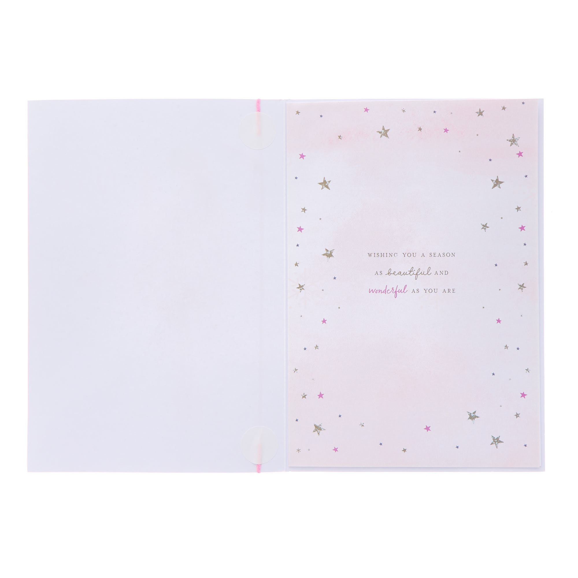 Fabulous Niece Pink Dress Christmas Card