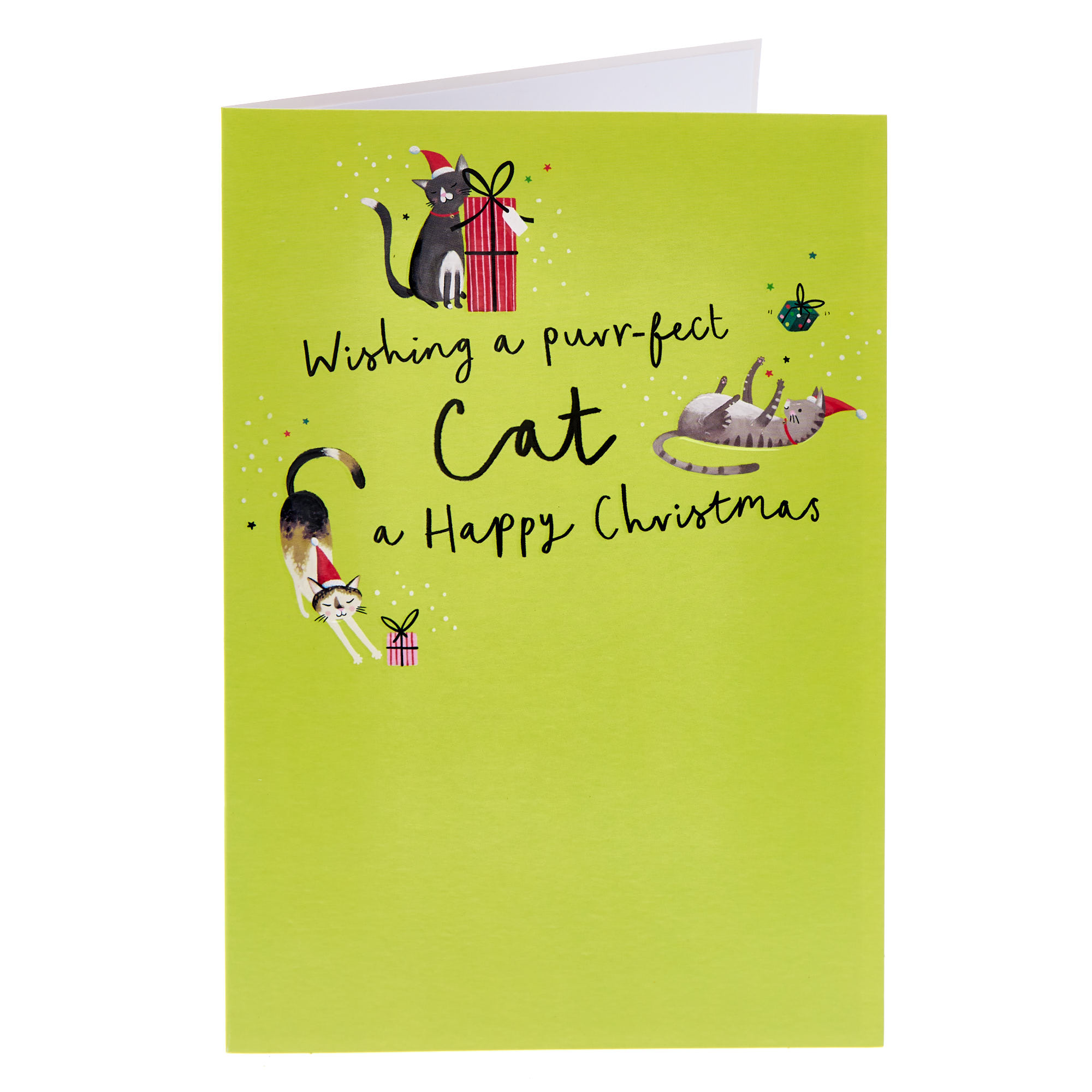 To A Purr-fect Cat Christmas Card