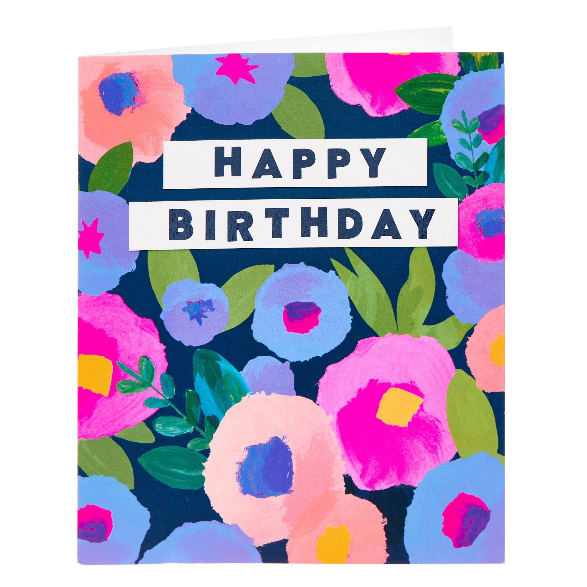 Buy Happy Birthday Bold Floral Birthday Card for GBP 2.99 | Card Factory UK