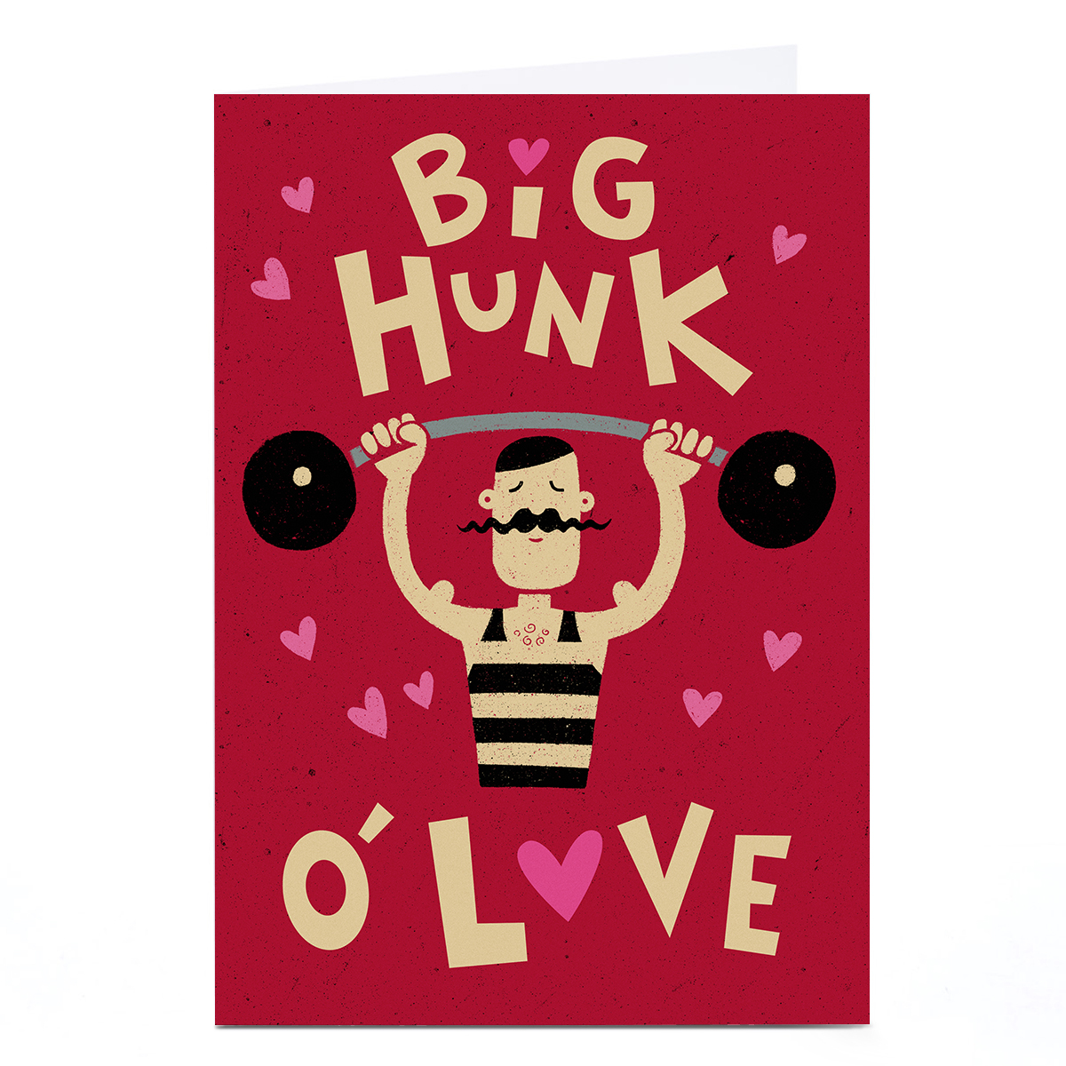 Personalised Tin Bath Card - Weightlifter