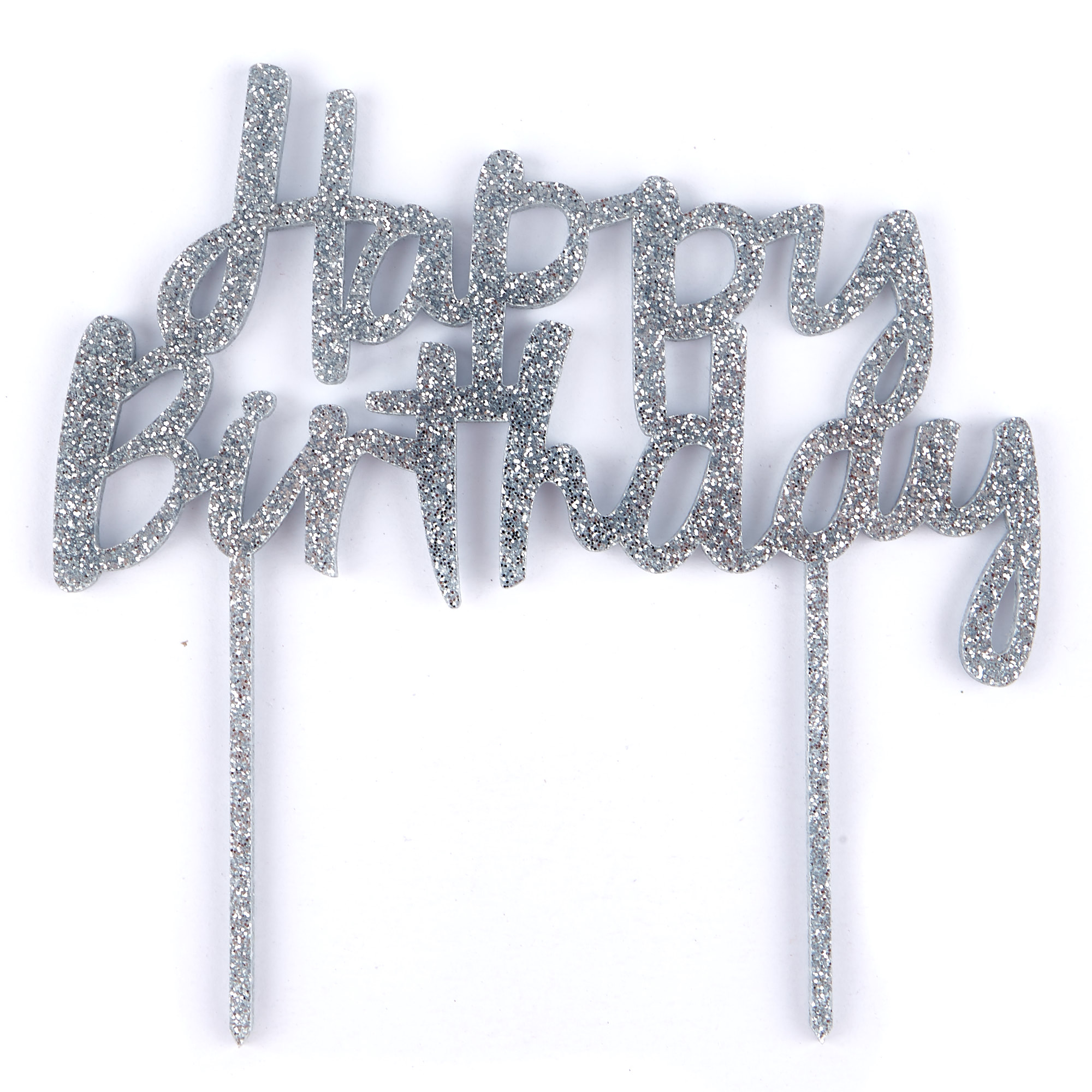 18 Cake Topper - Silver Glitter – Frans Cake and Candy