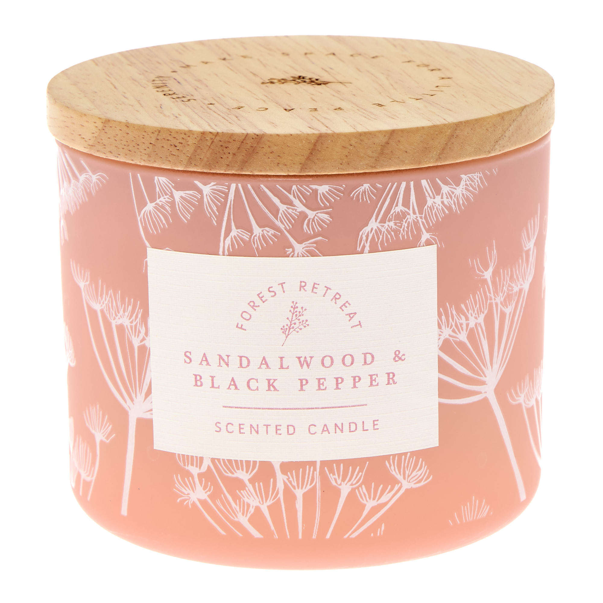 Sandalwood & Black Pepper Scented Candle