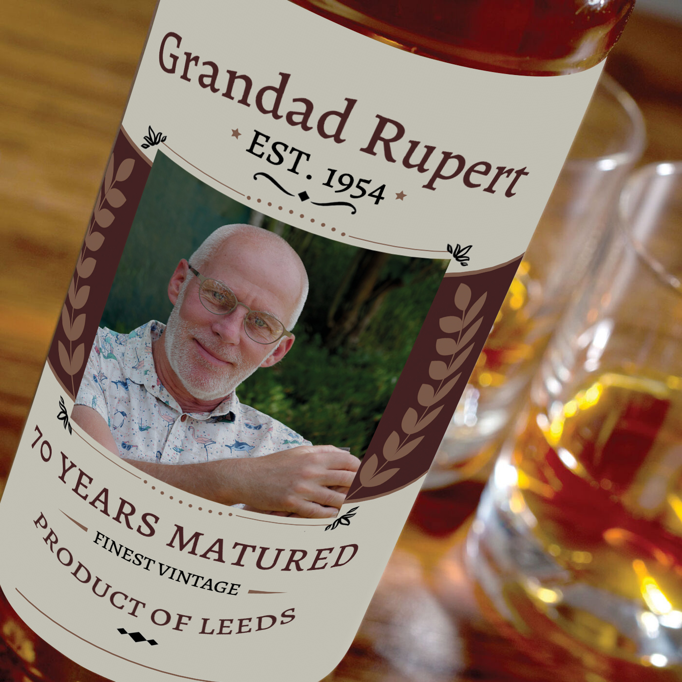 Personalised Malt Whisky - Classic Grandad