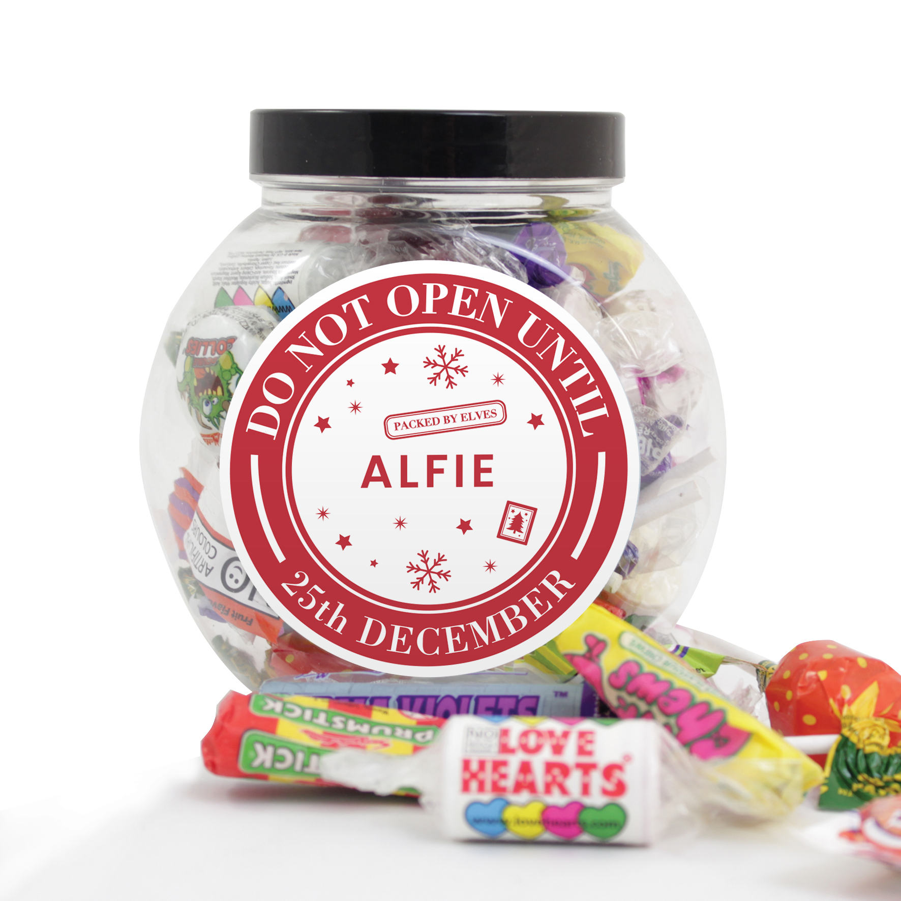 Personalised Christmas Sweet Jar