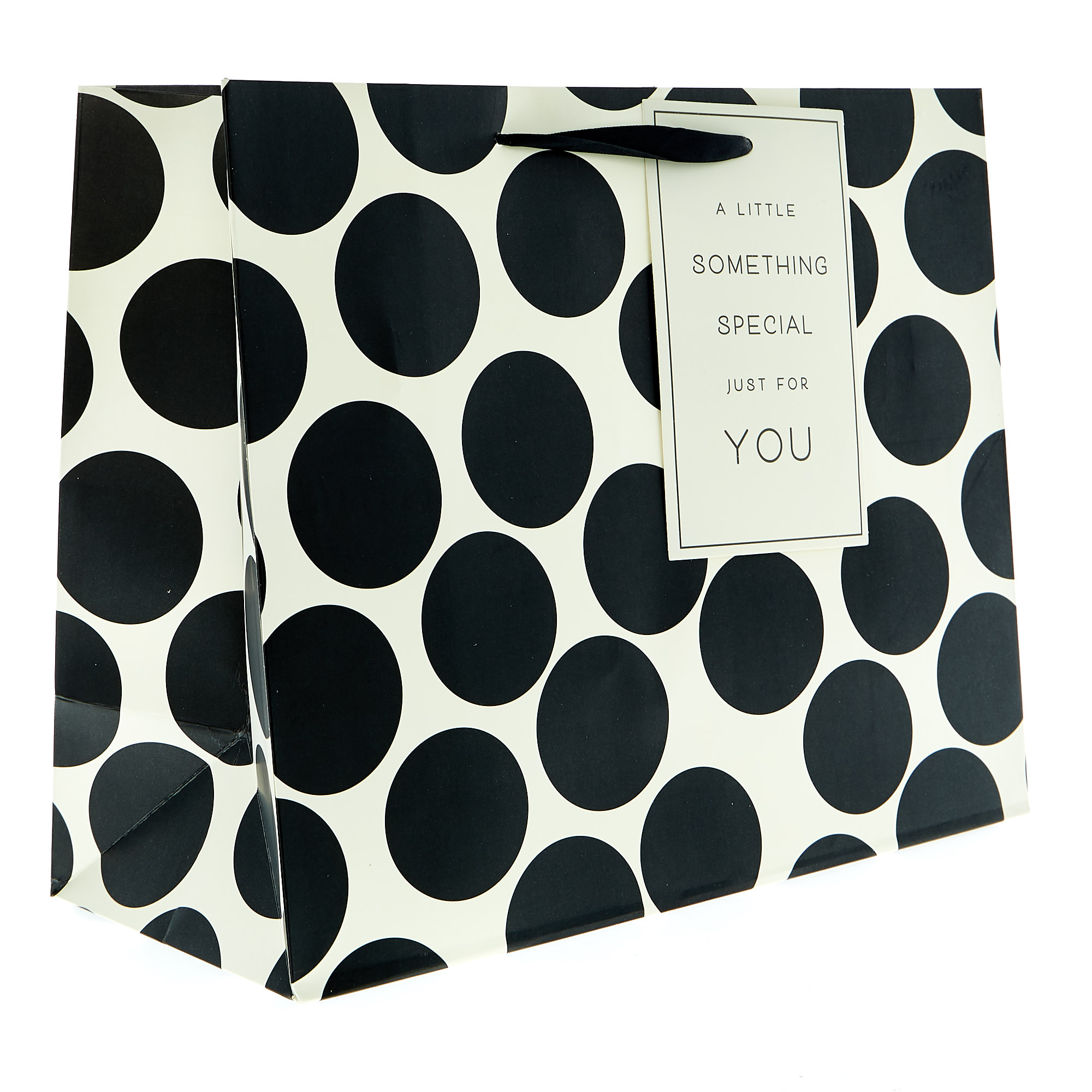 Buy Large Landscape Gift Bag - Black Spots A Little Something for GBP 1 ...