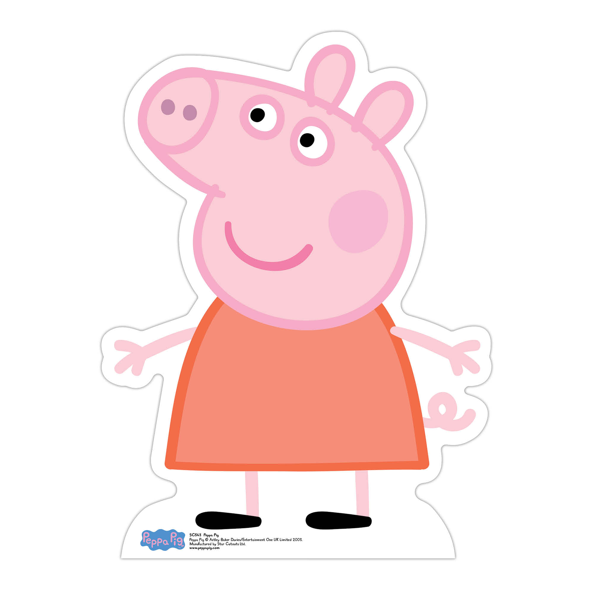 Small Peppa Pig Cardboard Cutout