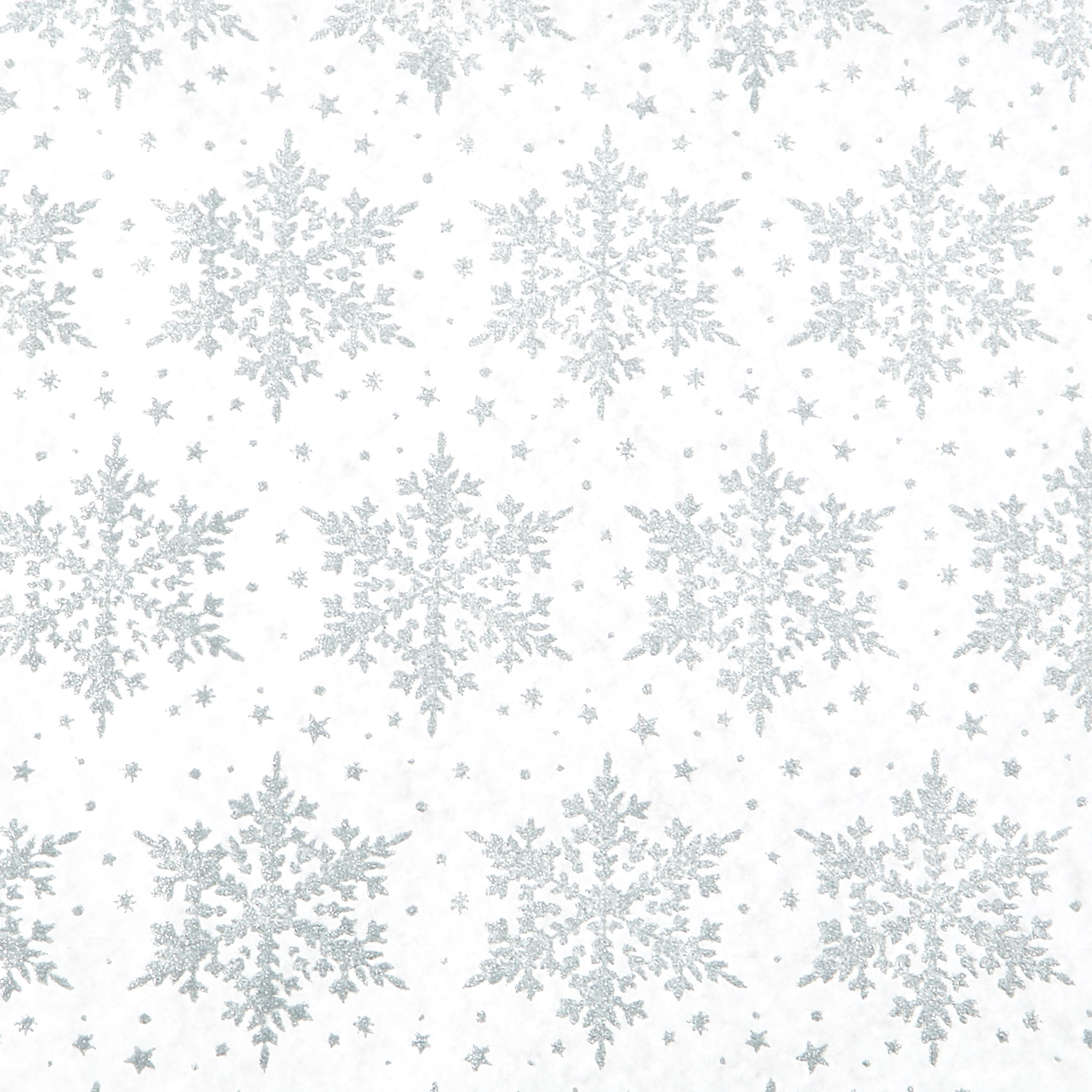 glitter snowflake christmas wrapping paper - 3 rolls