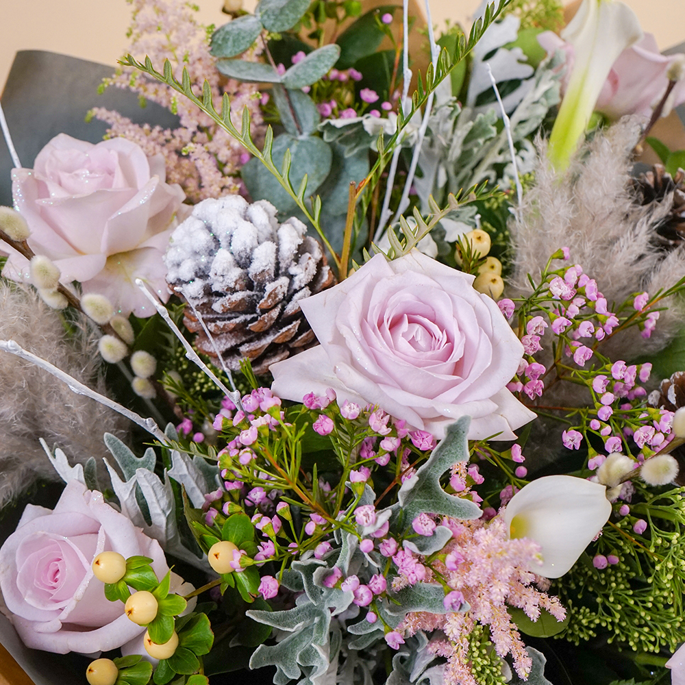 Pink Frost Flower Bouquet - Free Delivery