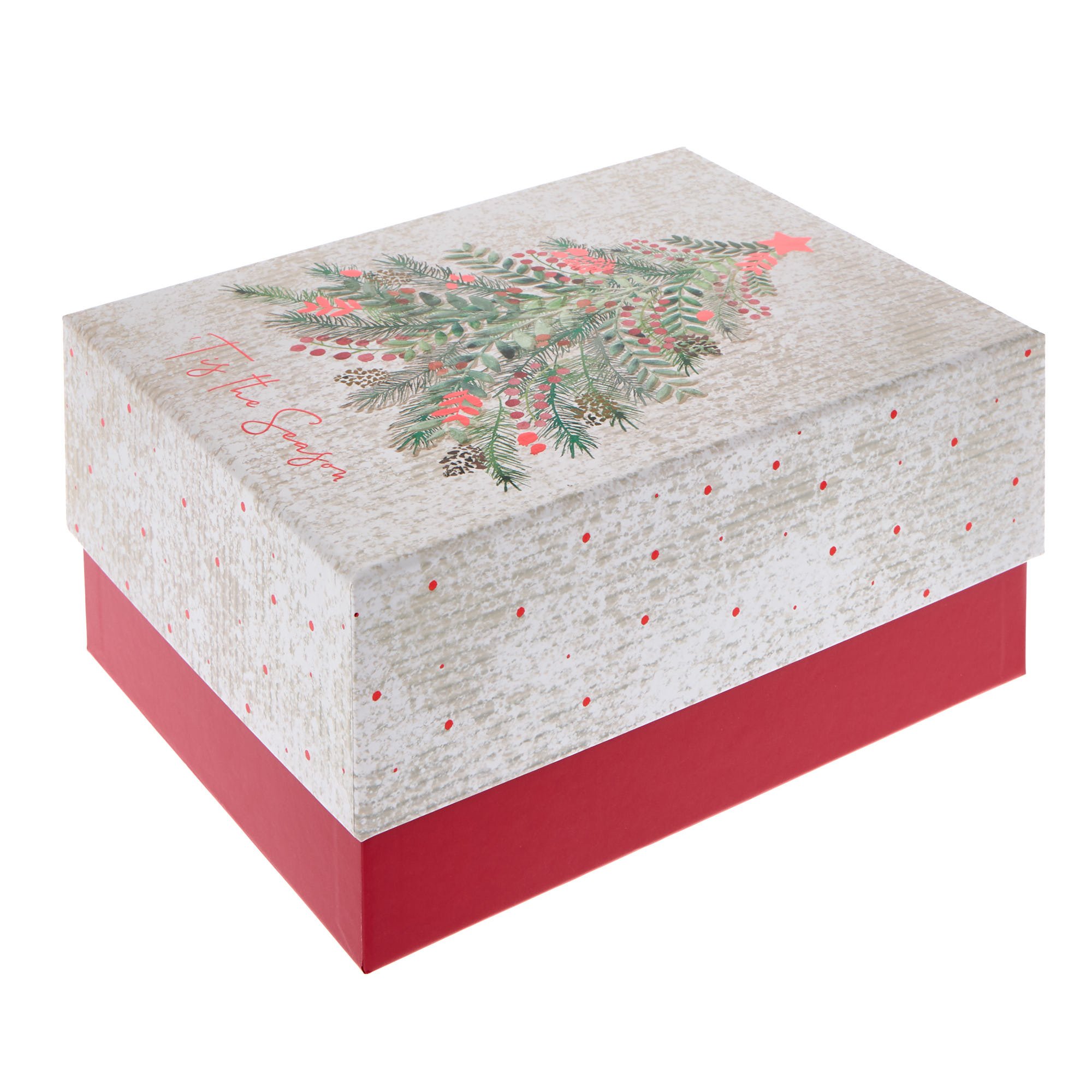 Traditional Christmas Gift Boxes - Set of 4