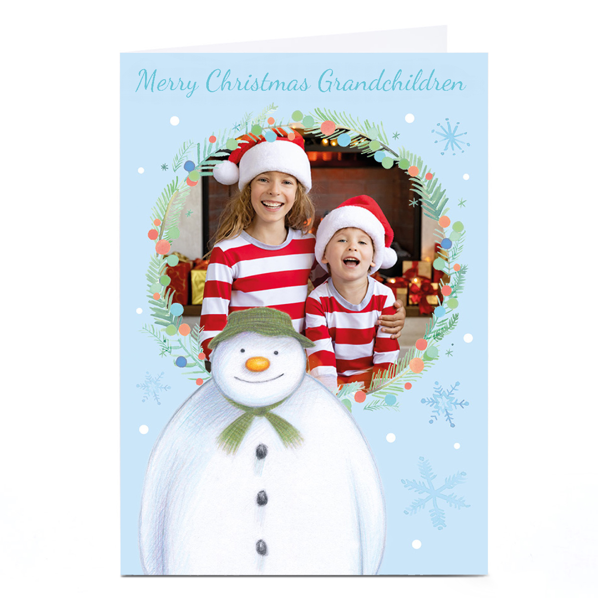 Photo The Snowman Christmas Card - Merry Christmas, Grandchildren