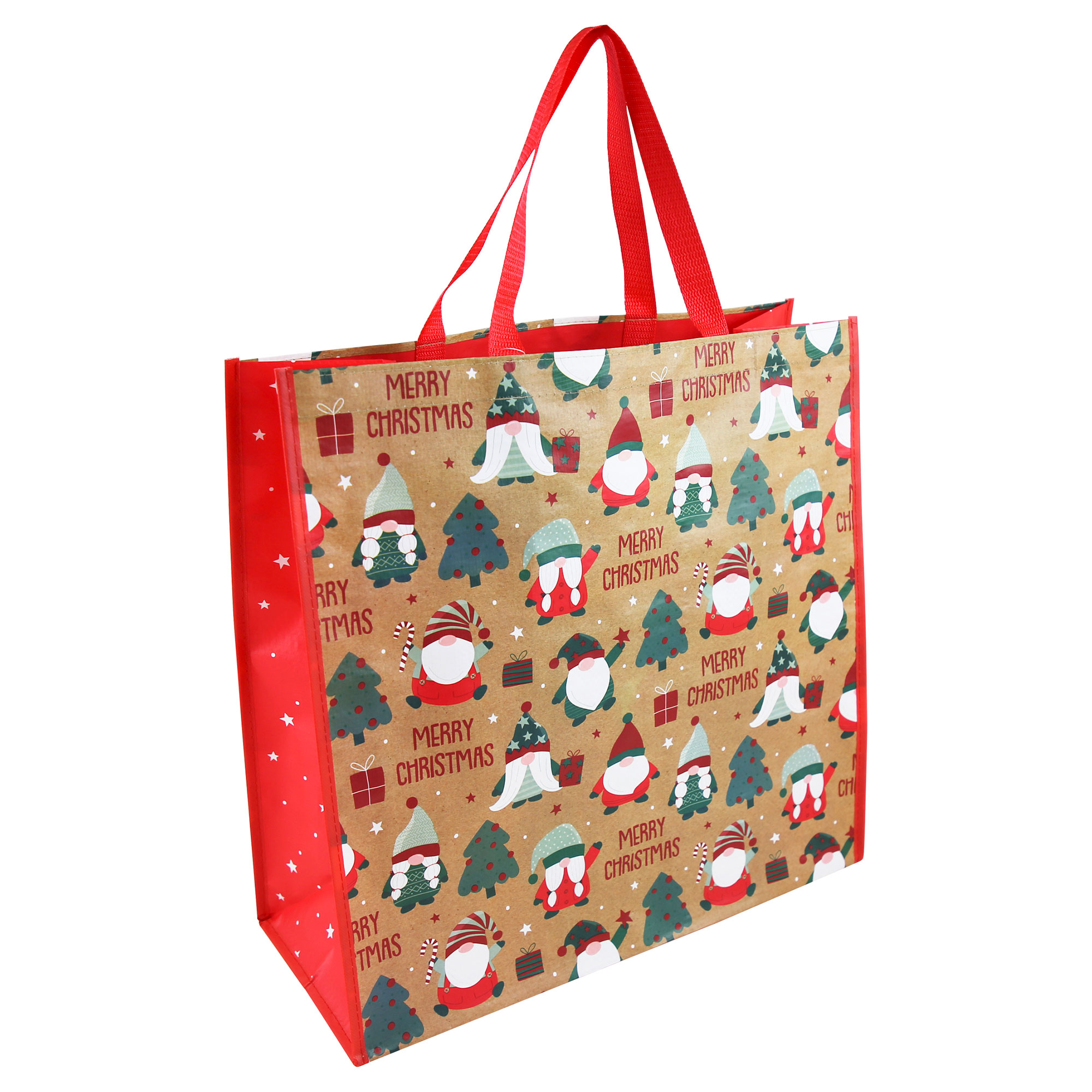 Gonk Jumbo Square Woven Polypropylene Christmas Gift Bag