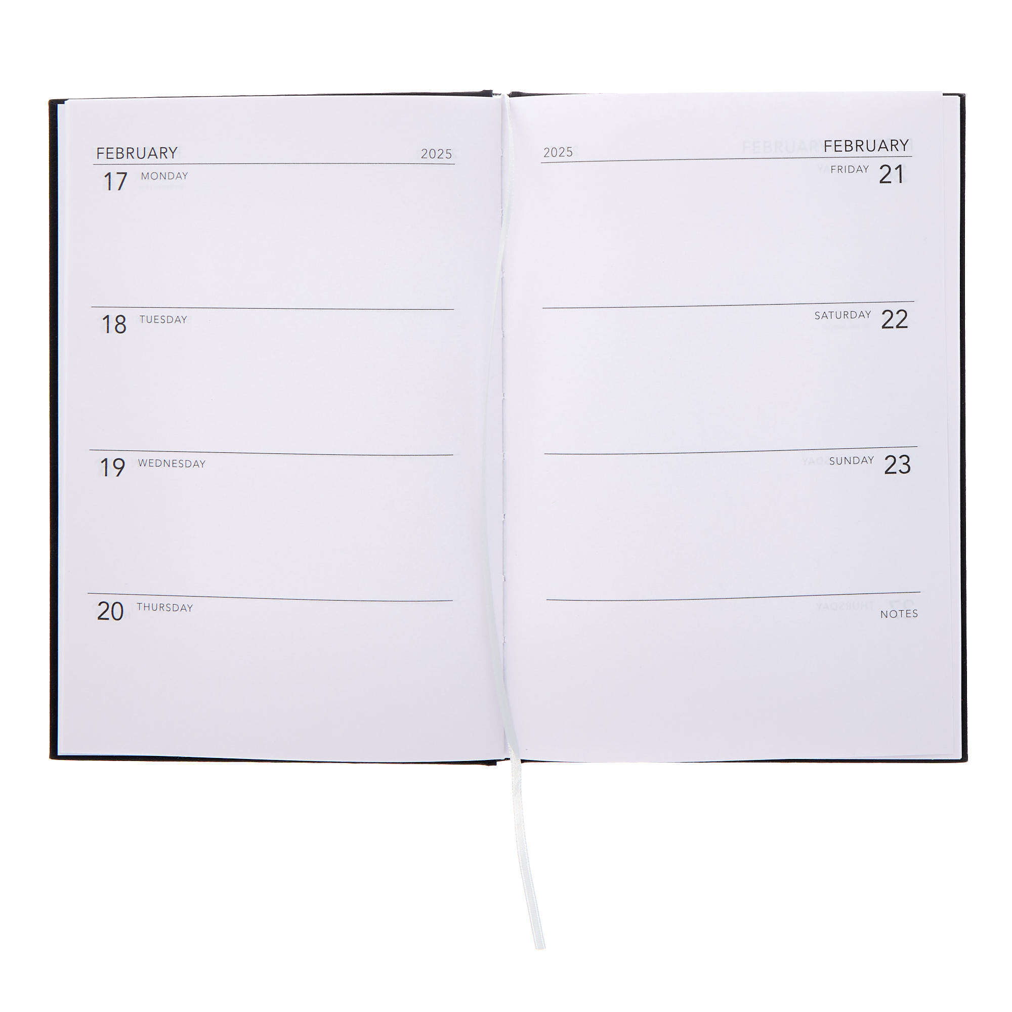 Black A5 2025 Diary