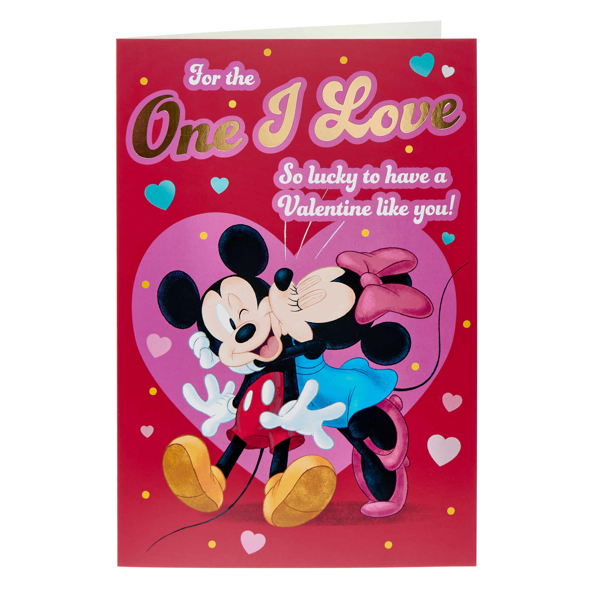 One I love Mickey & Minnie Valentine's Day Card