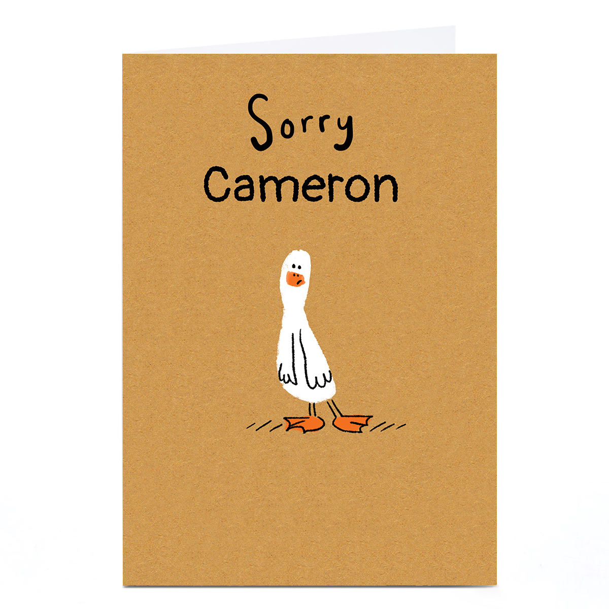 Personalised Hew Ma Card - Sorry