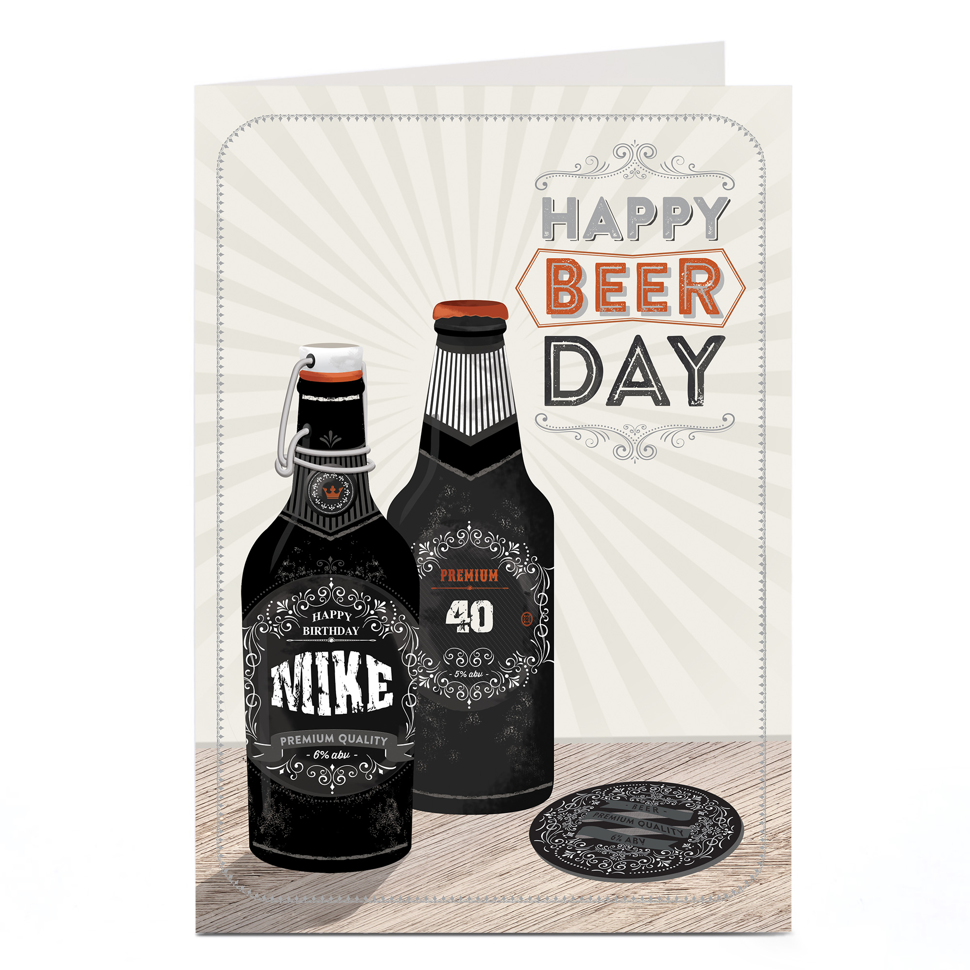 Buy Personalised Birthday Card - Happy Beer Day for GBP 1.79-4.99 ...