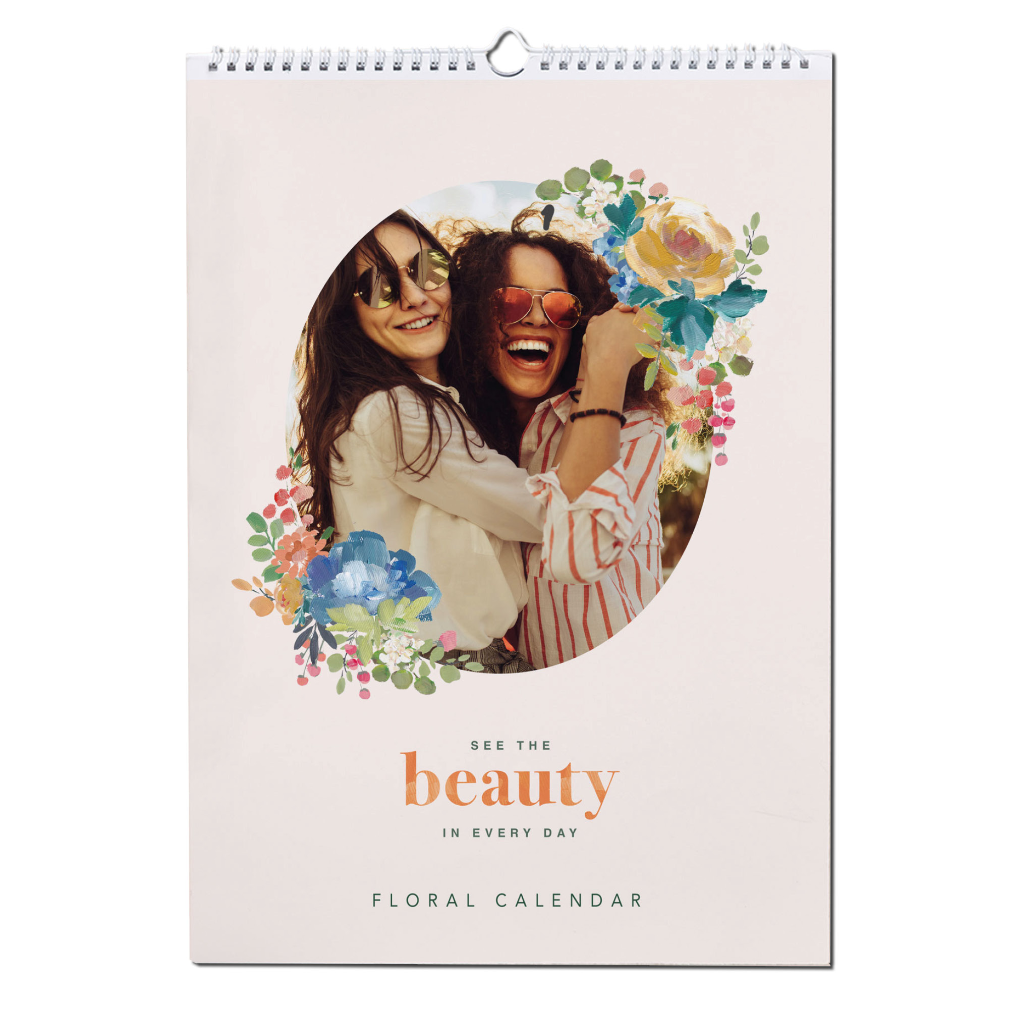 Photo Upload Floral Calendar