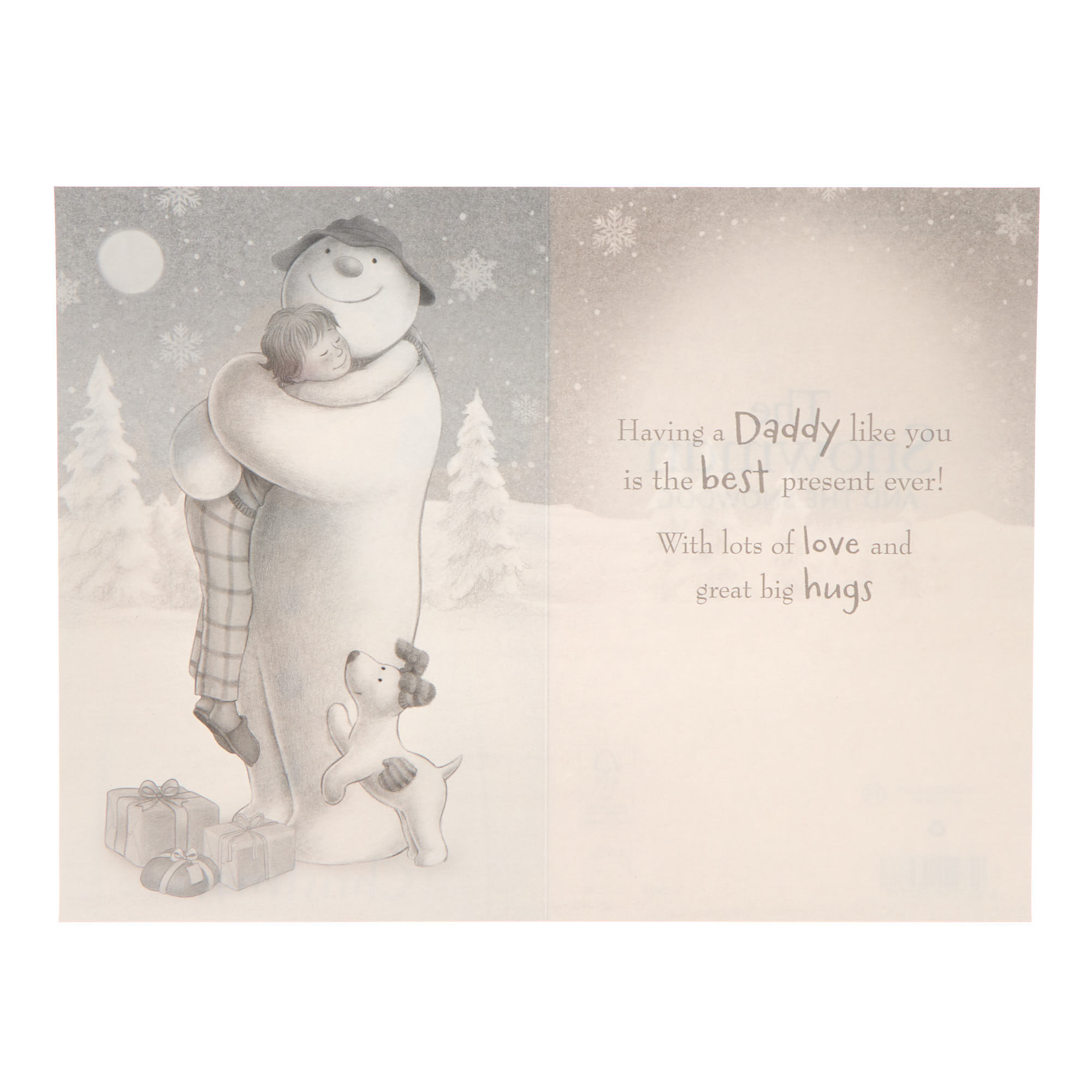 Daddy The Snowman & The Snowdog Christmas Card