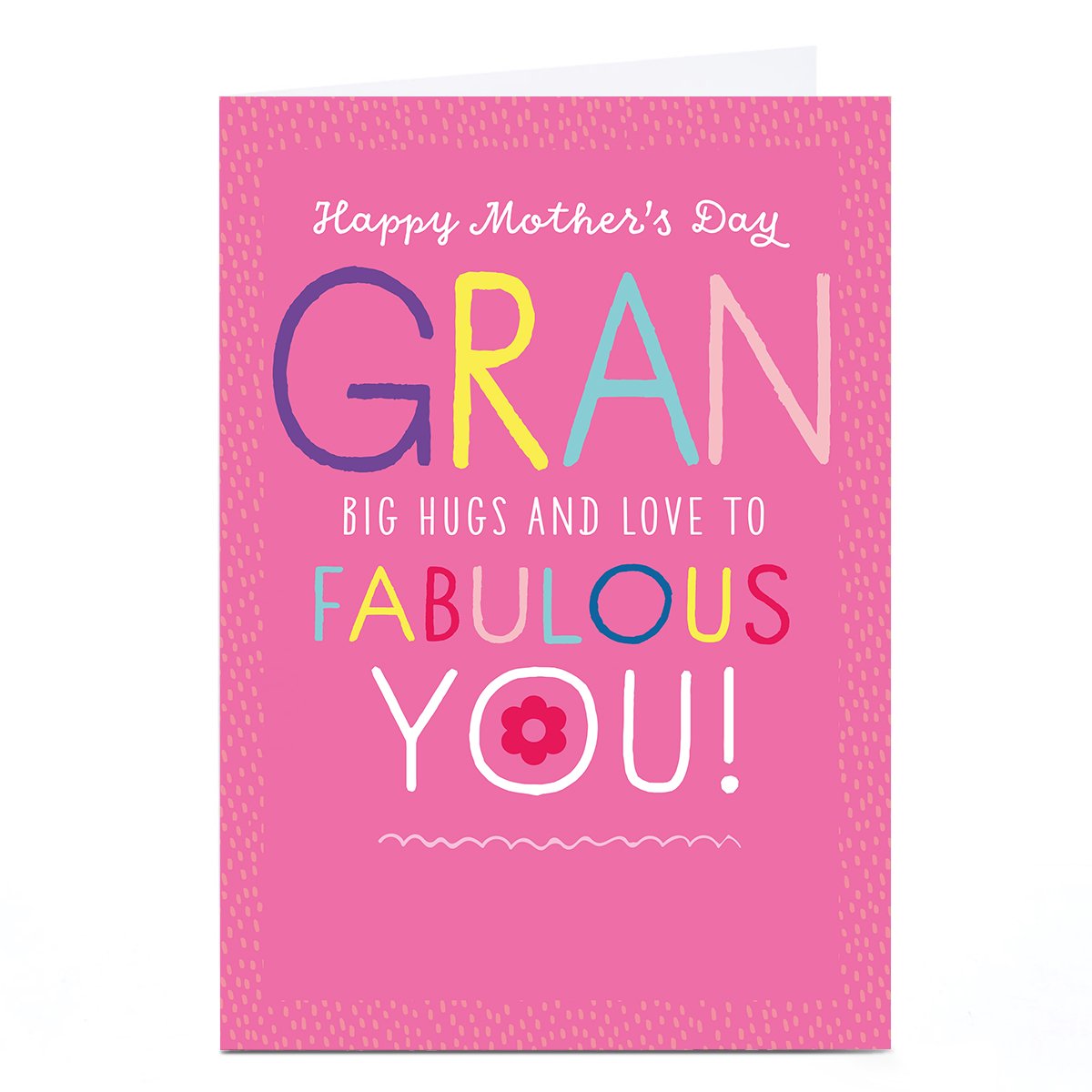 Personalised Shout! Mother's Day Card - Fabulous You, Gran 