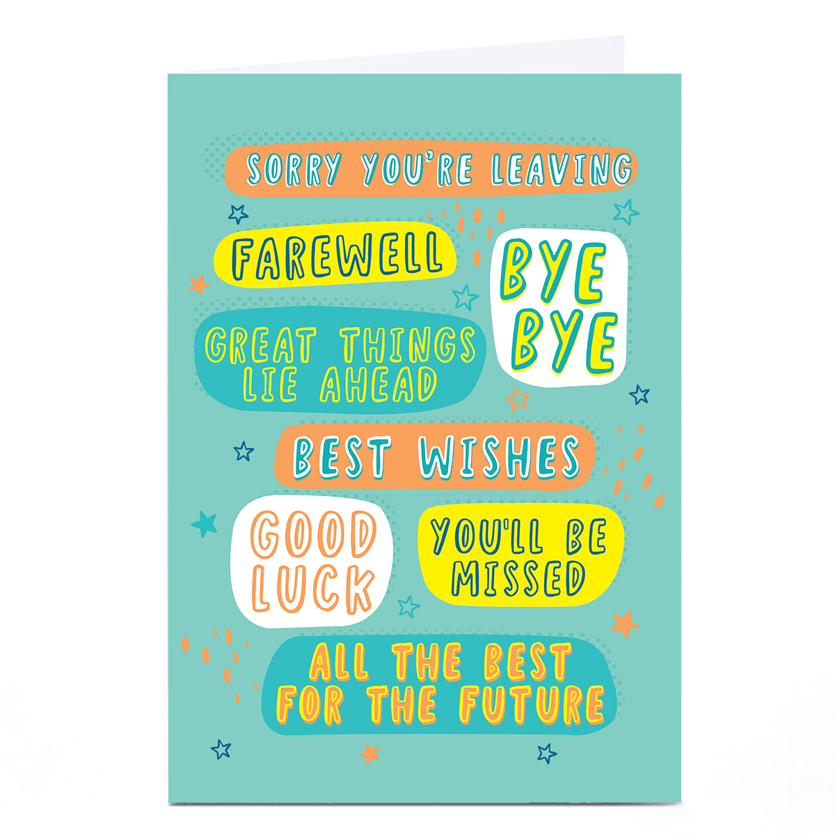 Personalised Leaving Card - Farewell Quotes