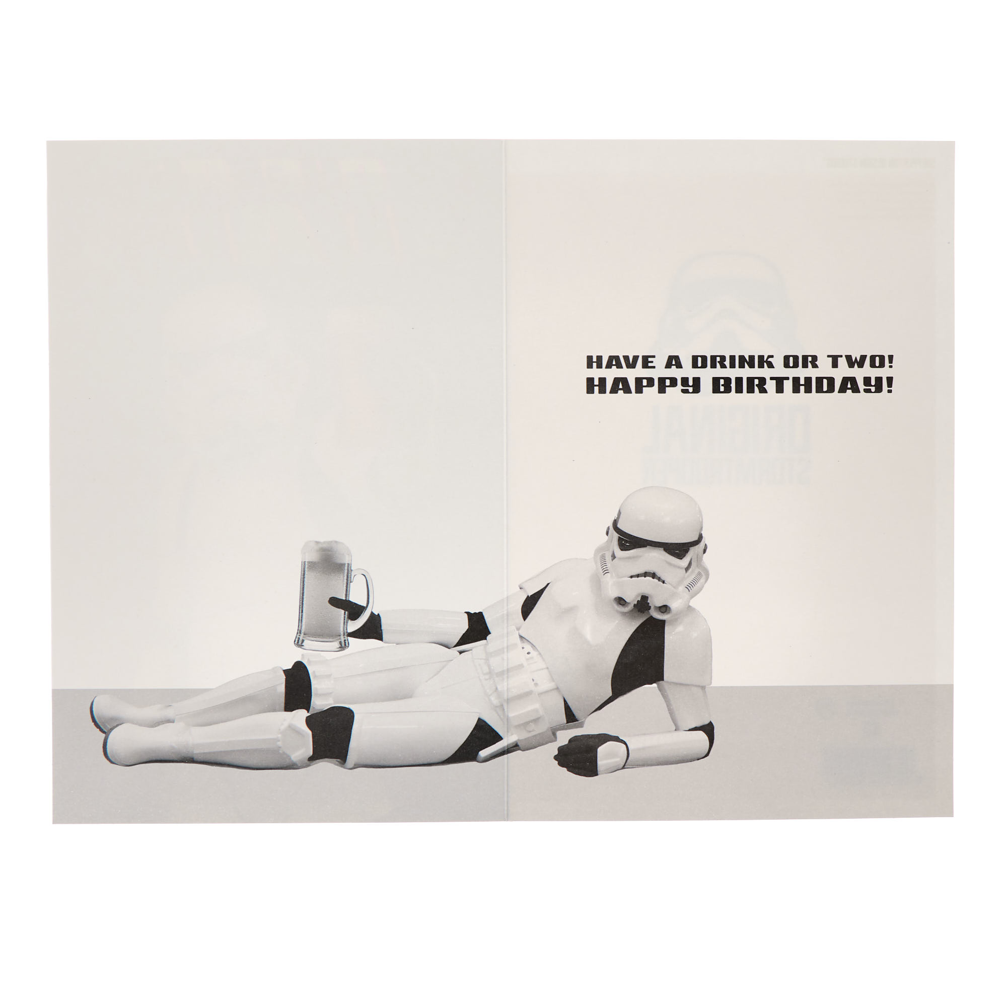 Dad Stormtrooper Cheers Birthday Card