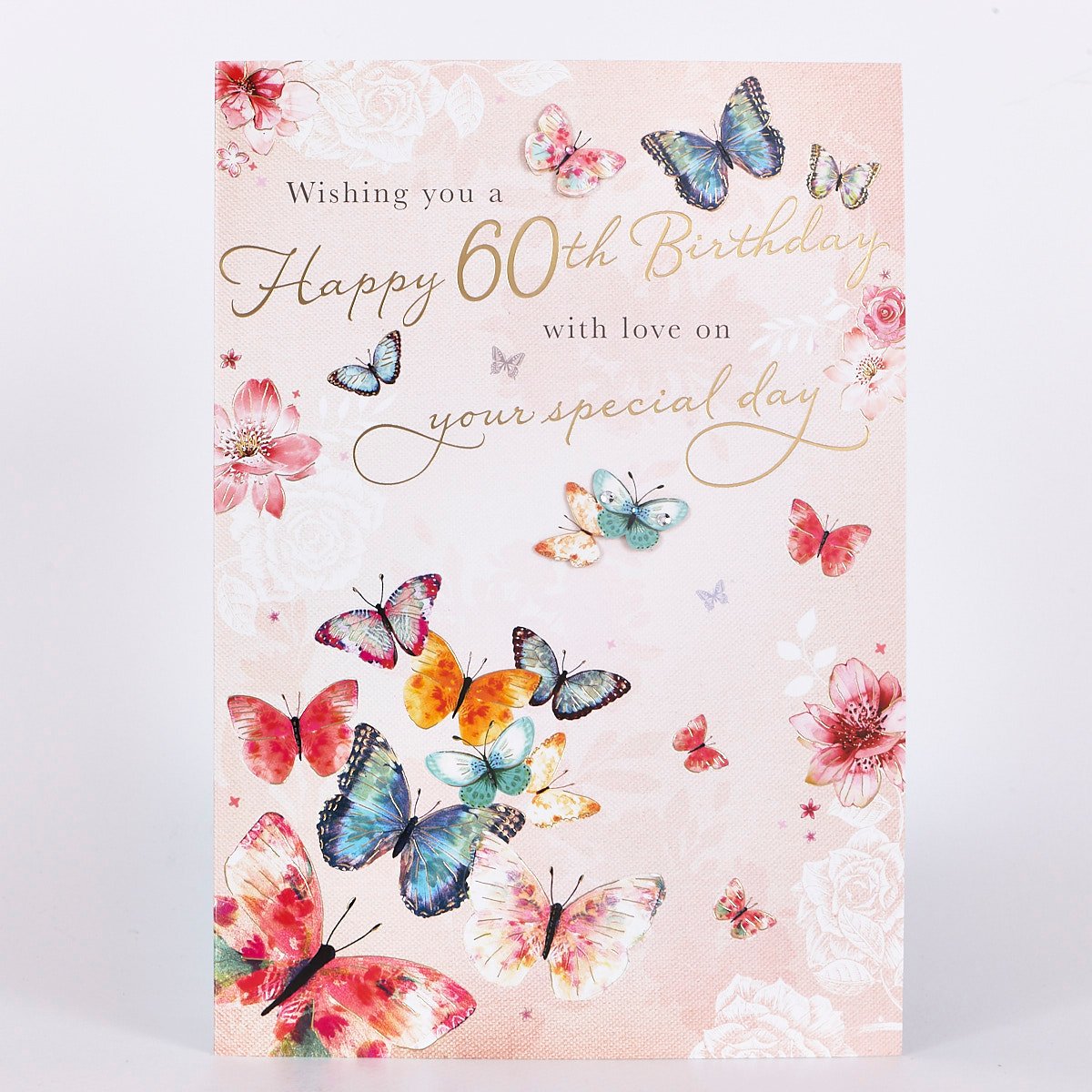 Buy Signature Collection Birthday Card - 60th Birthday Butterflies for ...