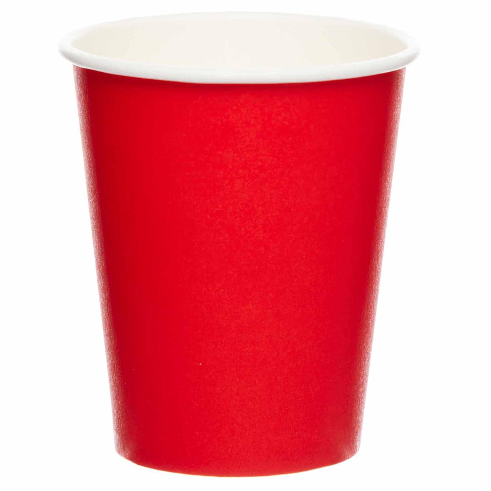 Red Paper Cups - Pack of 8