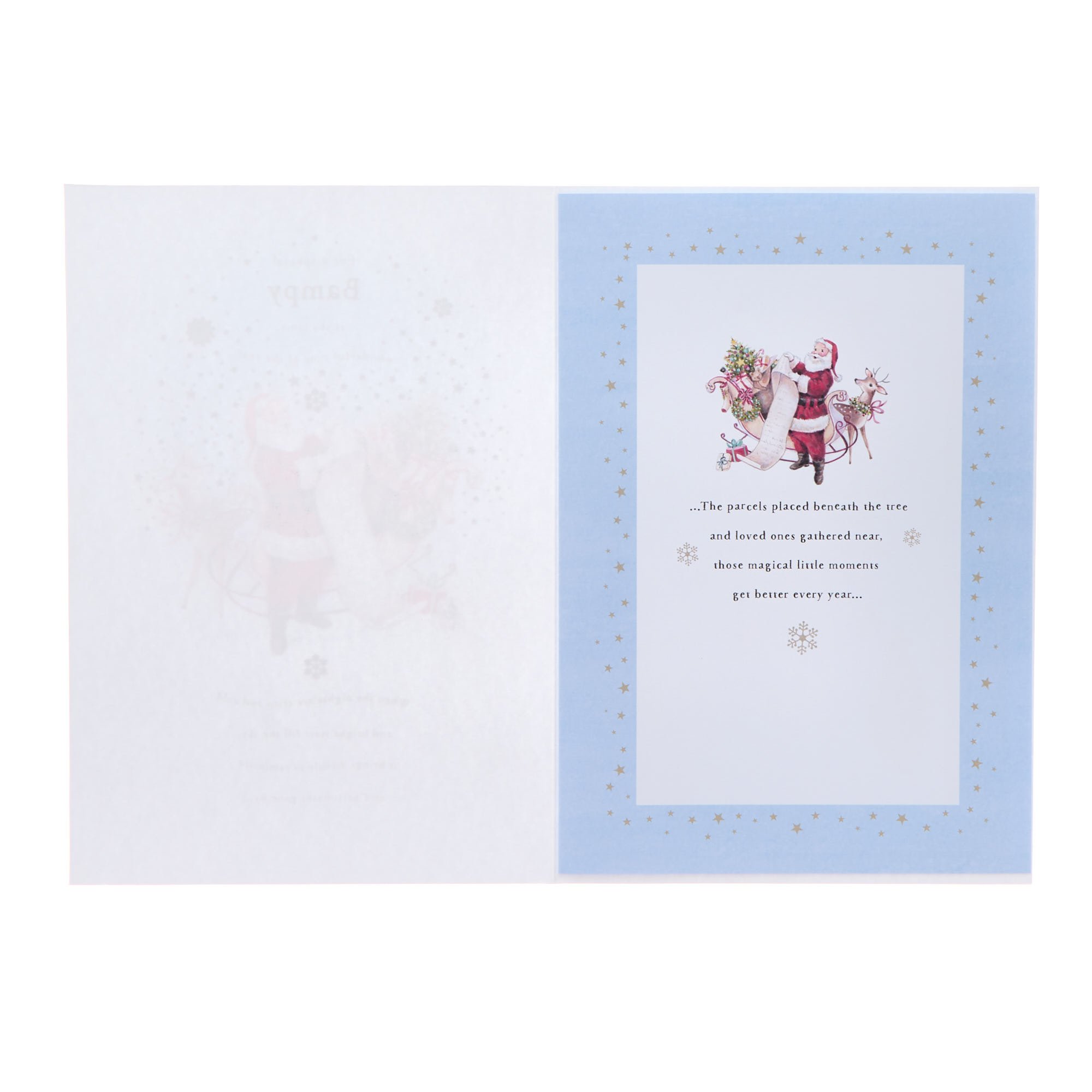 Special Bampy Santa Claus Christmas Card