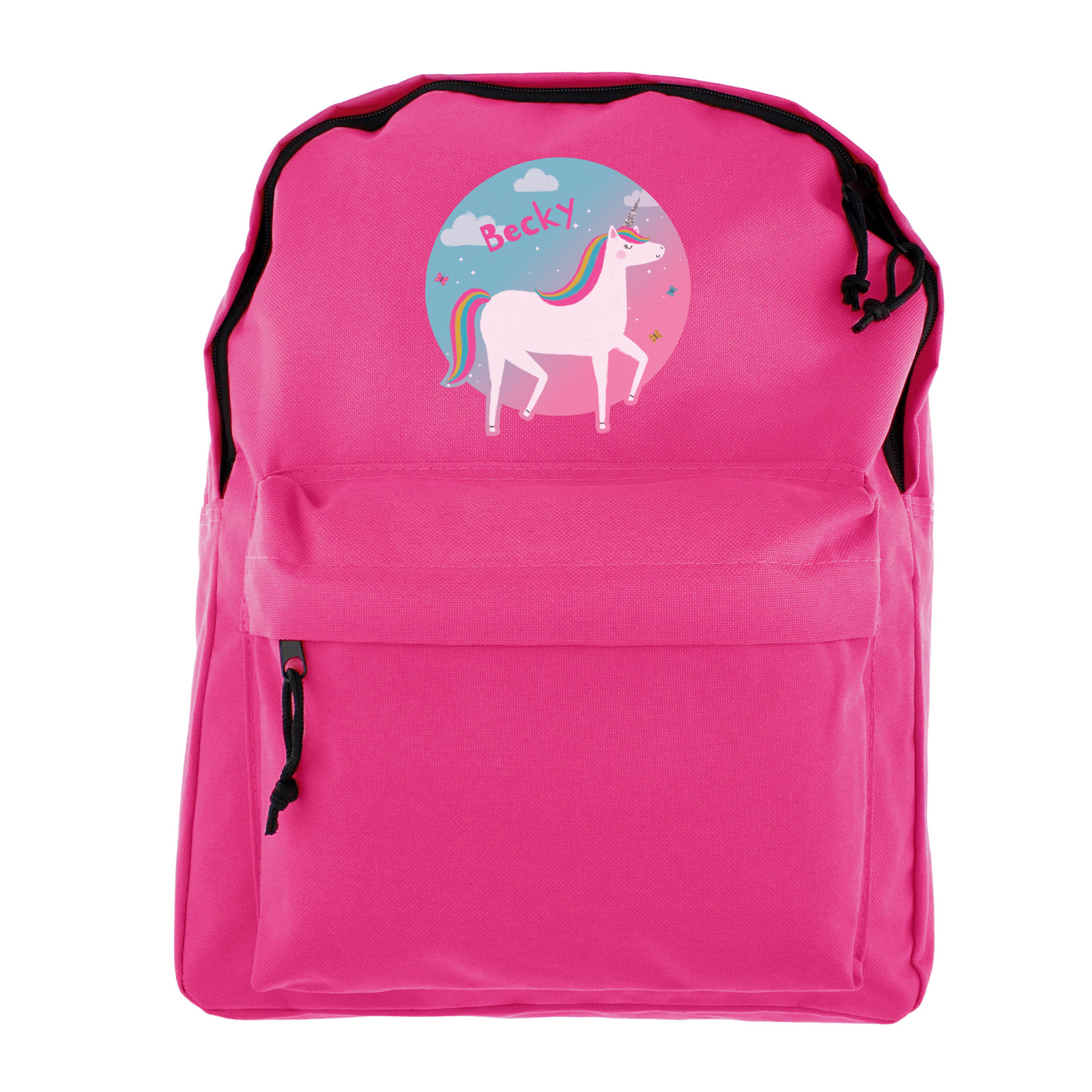 unicorn backpack personalised