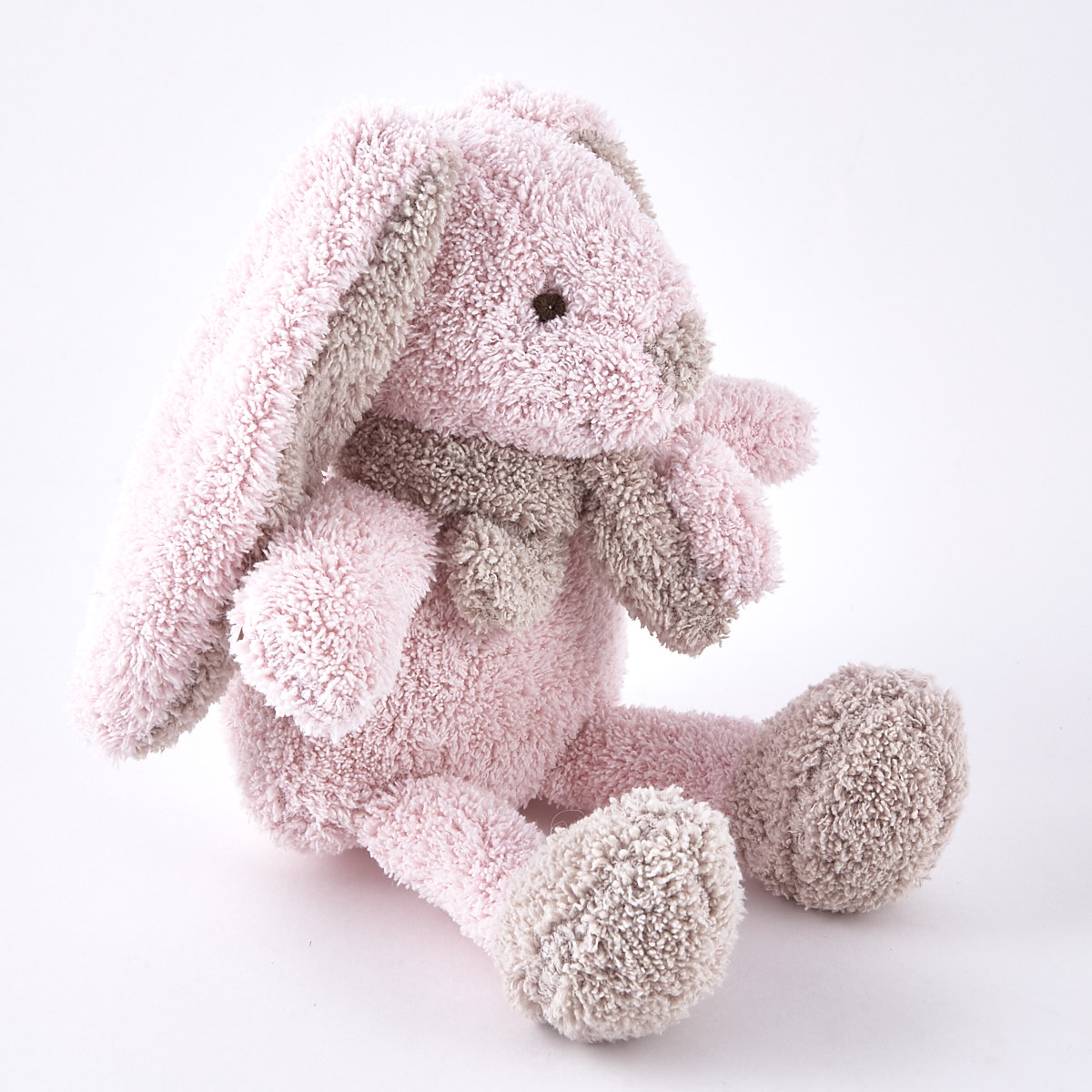 Tiny Treasures - Pink Rabbit Towel Plushie 