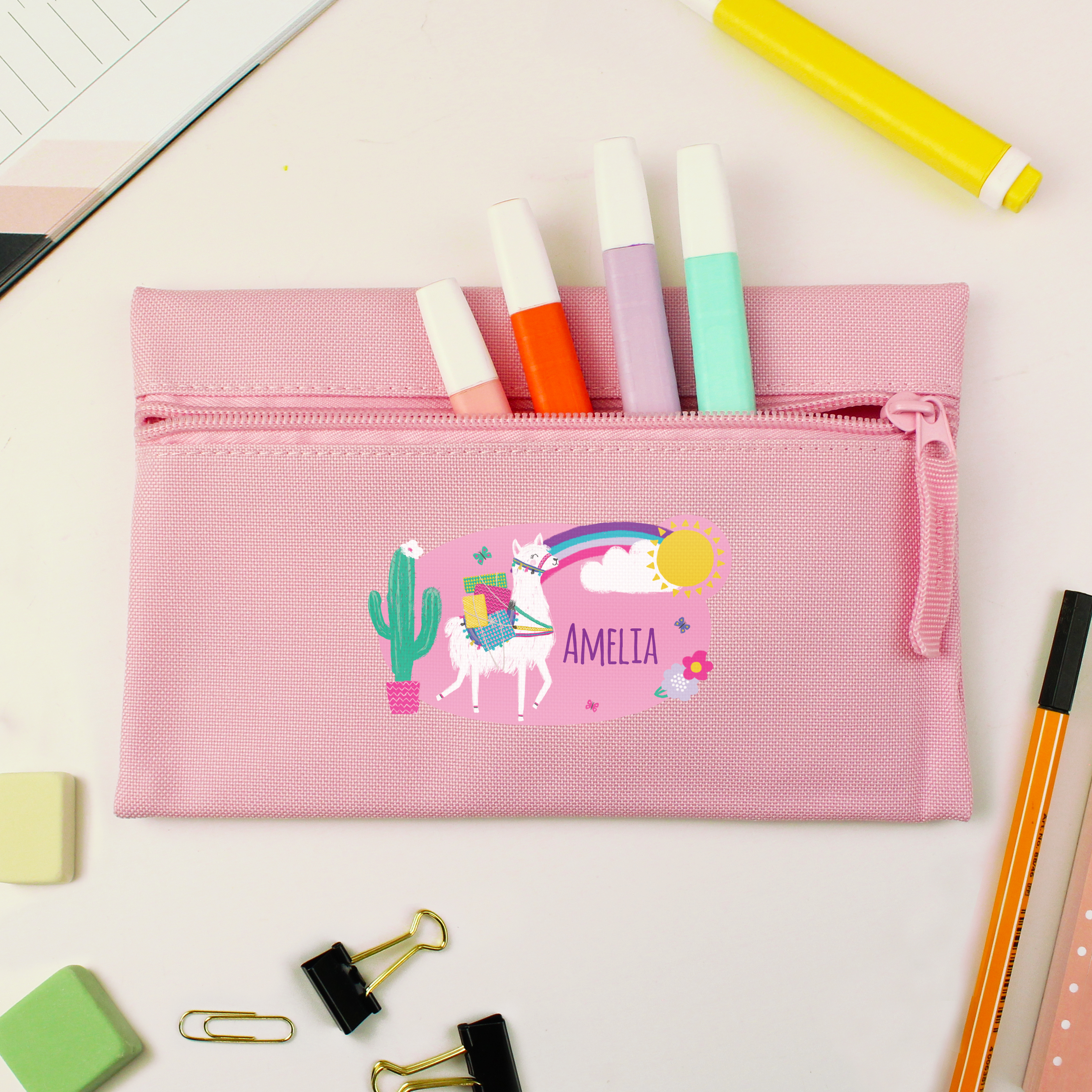 Personalised Pencil Case - Llama