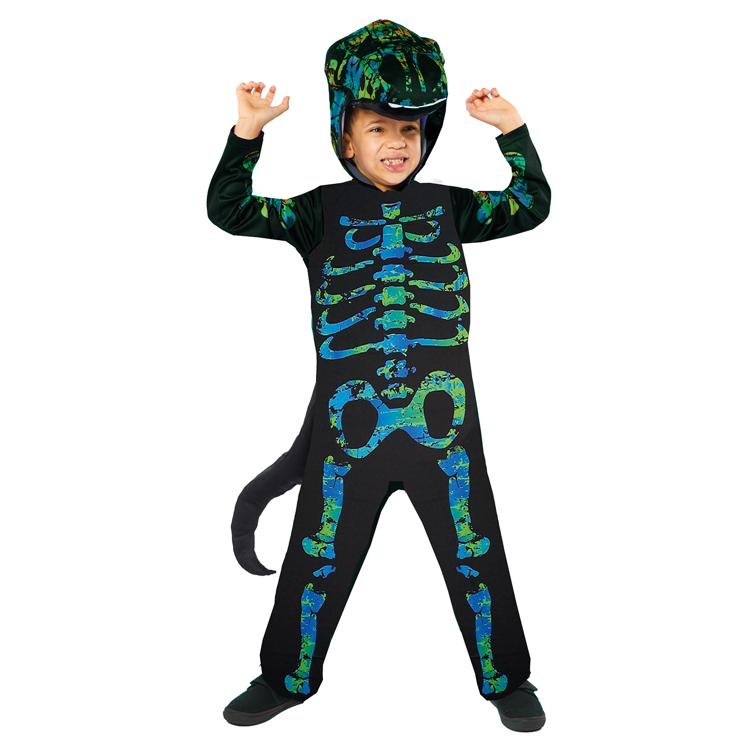 Skeleton Dino Children's Fancy Dress Costume