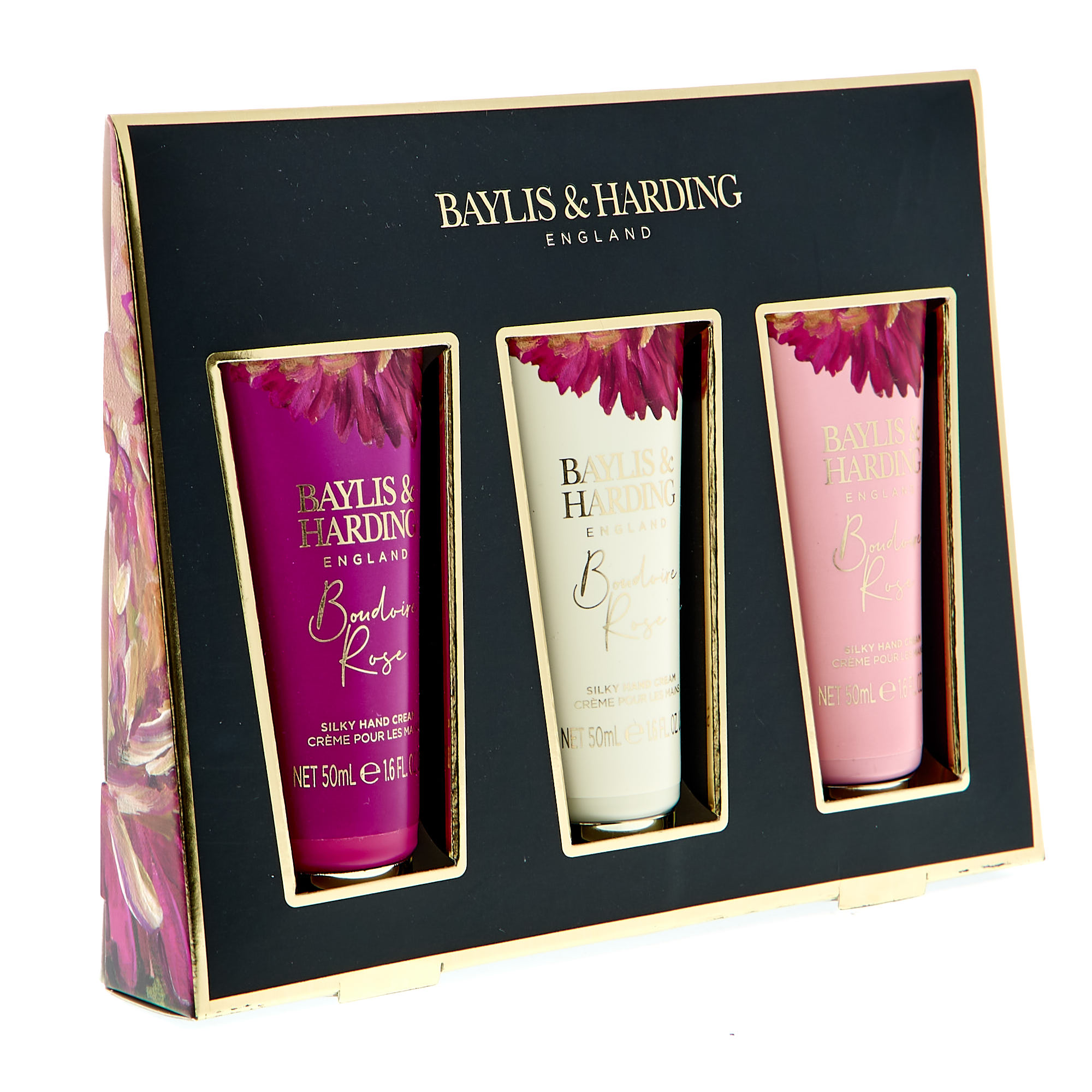 Baylis & Harding Boudoire Rose Hand Cream Trio