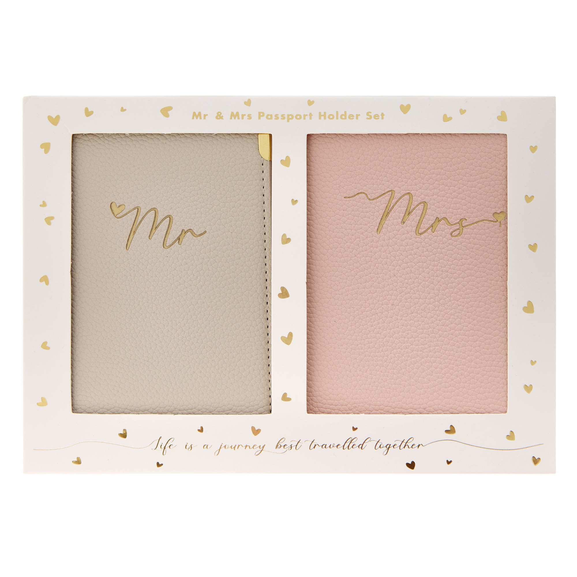 Mr & Mrs Passport Holder Set