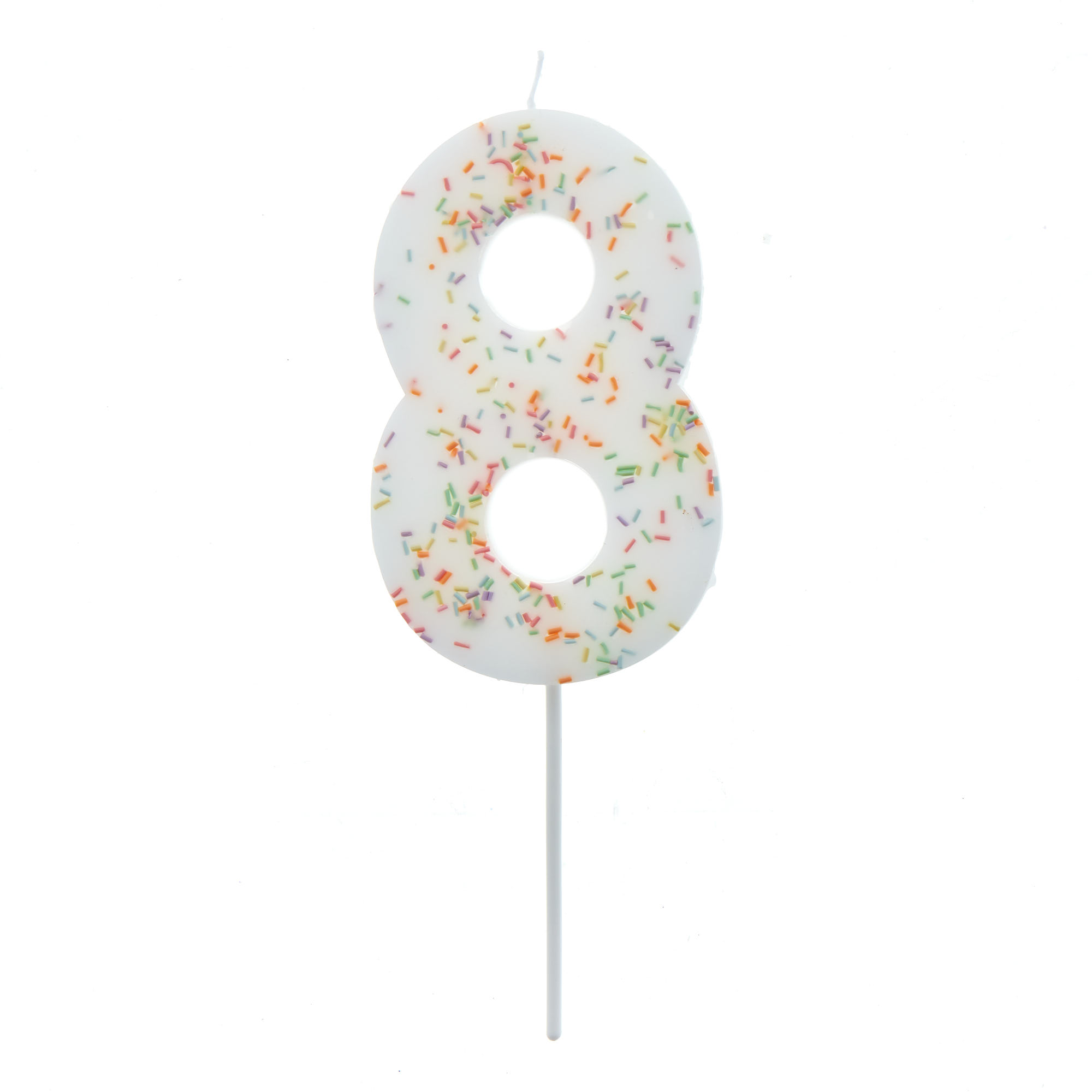 Buy Jumbo Number '8' Sprinkle Candle for GBP 2.99 | Card Factory UK