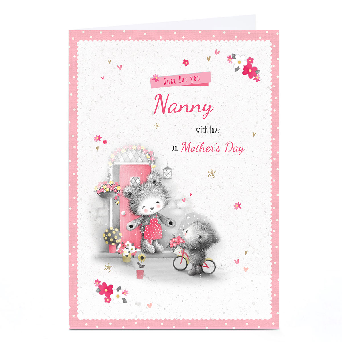 Personalised Mother's Day Card - Flower Delivery, Nanny