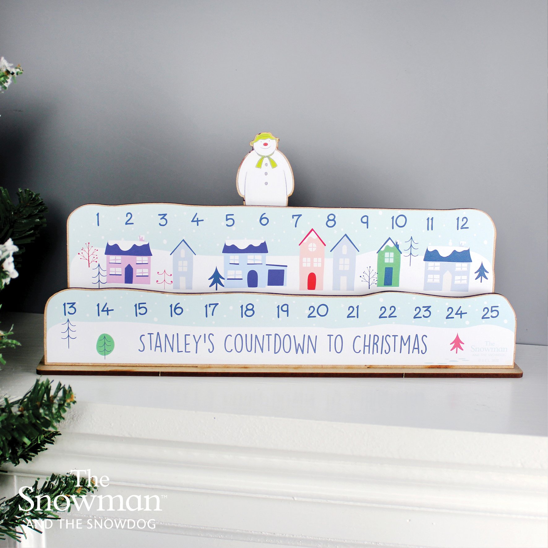 Personalised The Snowman Christmas Advent Countdown Kit