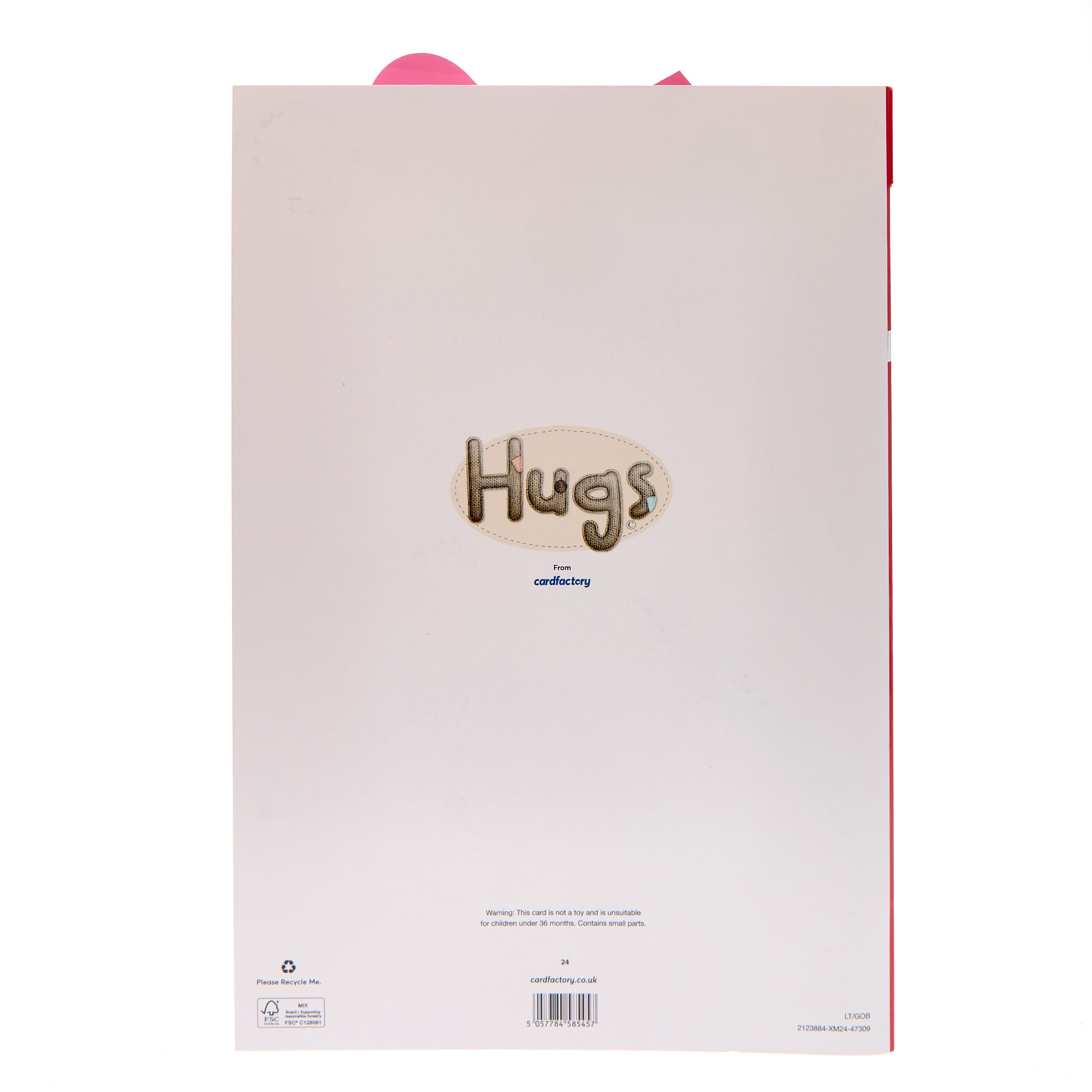 Daughter Hugs Giant Pop Up Christmas Card