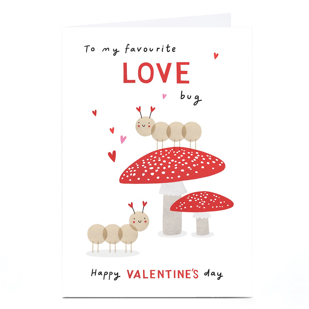 Personalised Lemon & Sugar Valentine's Day Card - Love Bug