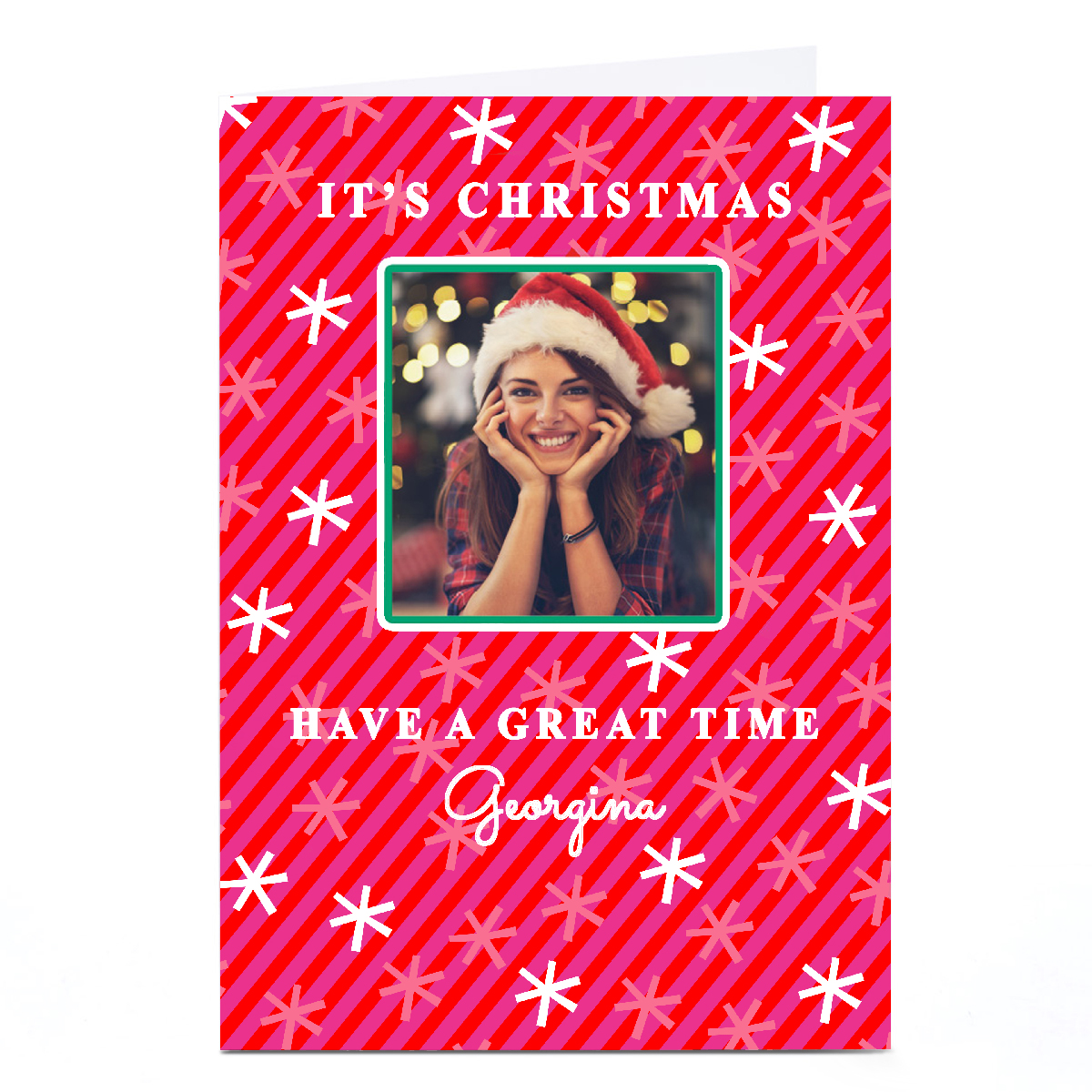 Photo Christmas Card - Have a Great Time, Any Name