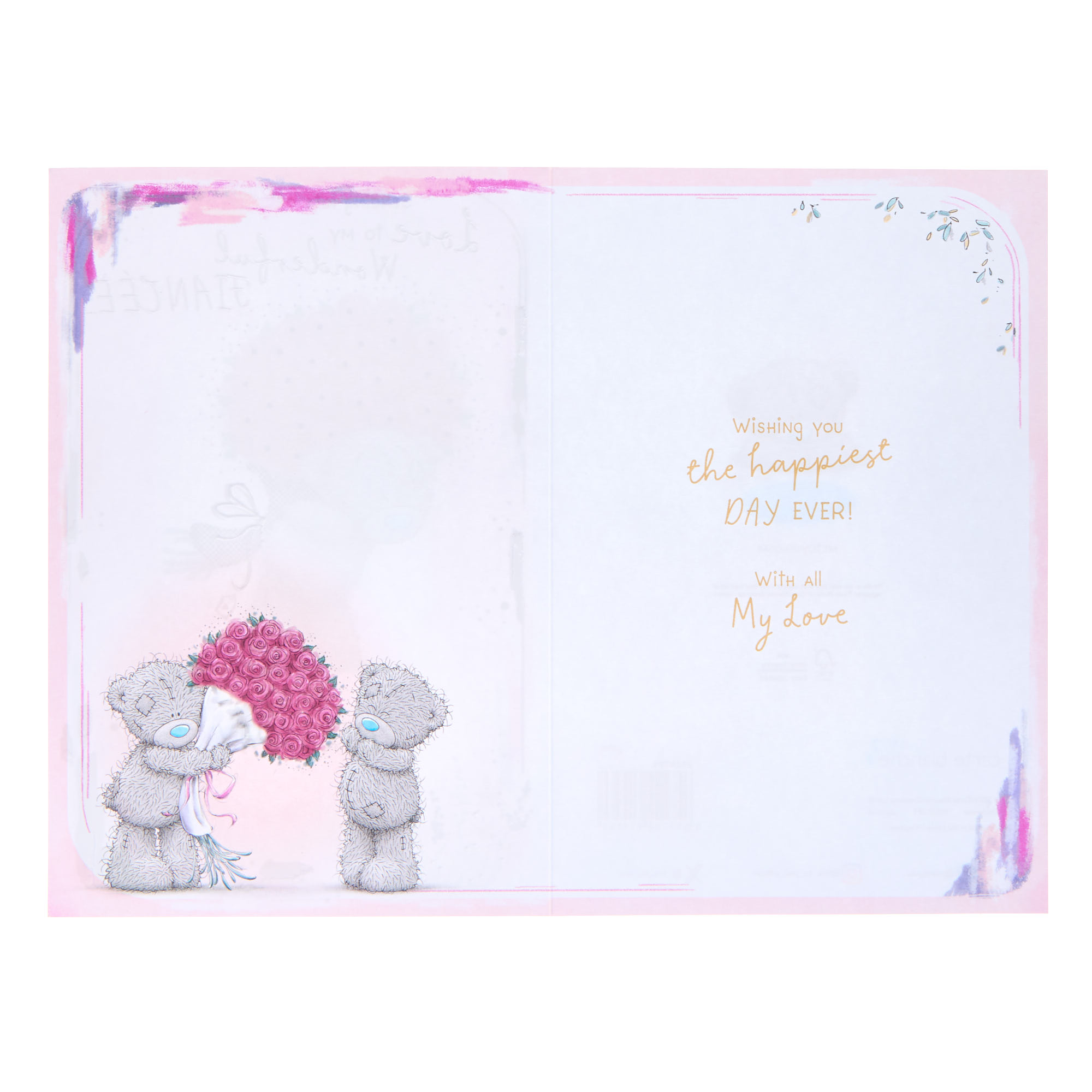 Me To You Tatty Teddy Wonderful Fiancee Birthday Card