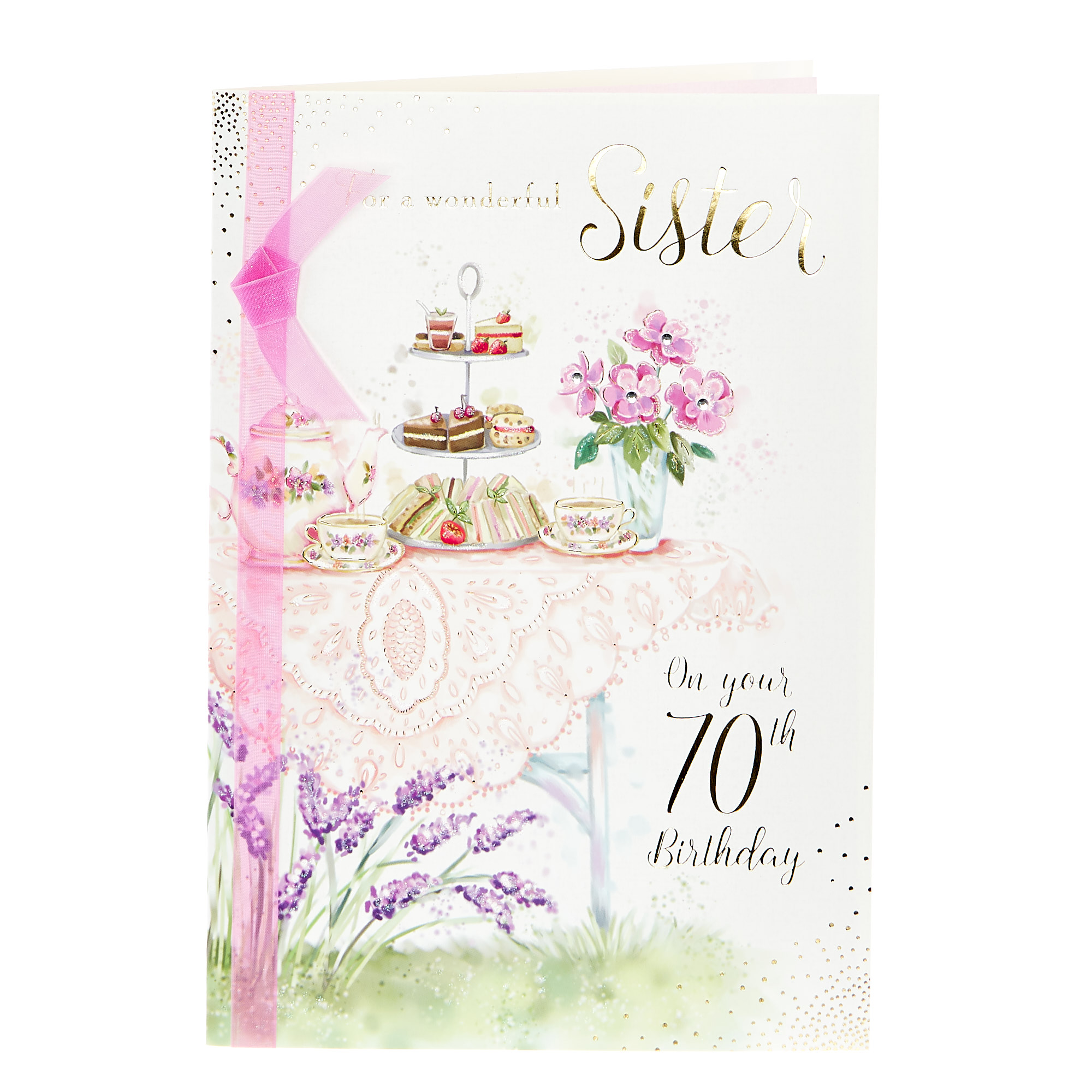 Happy 70th Birthday Card For Sister