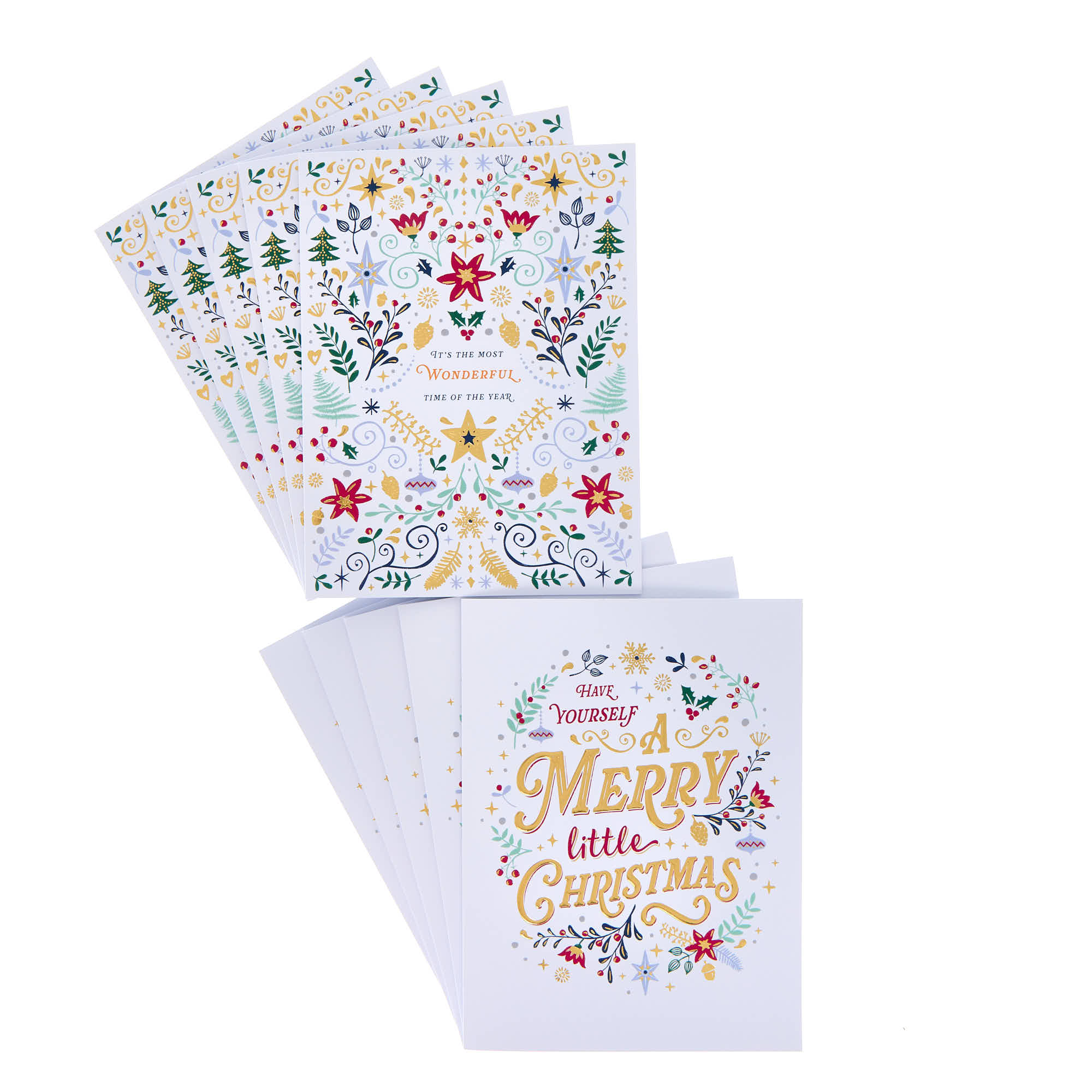 Deluxe Song Lyrics Charity Christmas Cards - Pack of 10 (2 Designs)